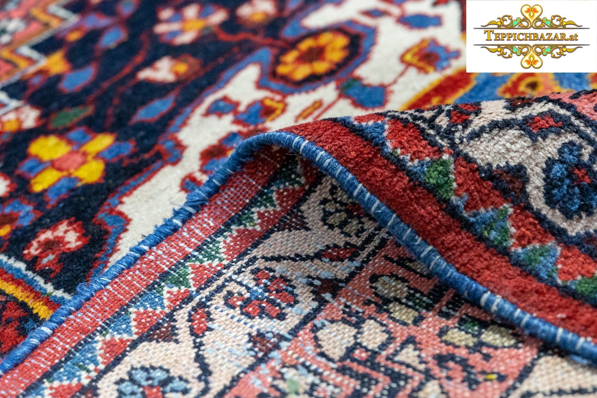 Perserteppich Hamedan 204 x 137 cm Wolle handgeknüpft