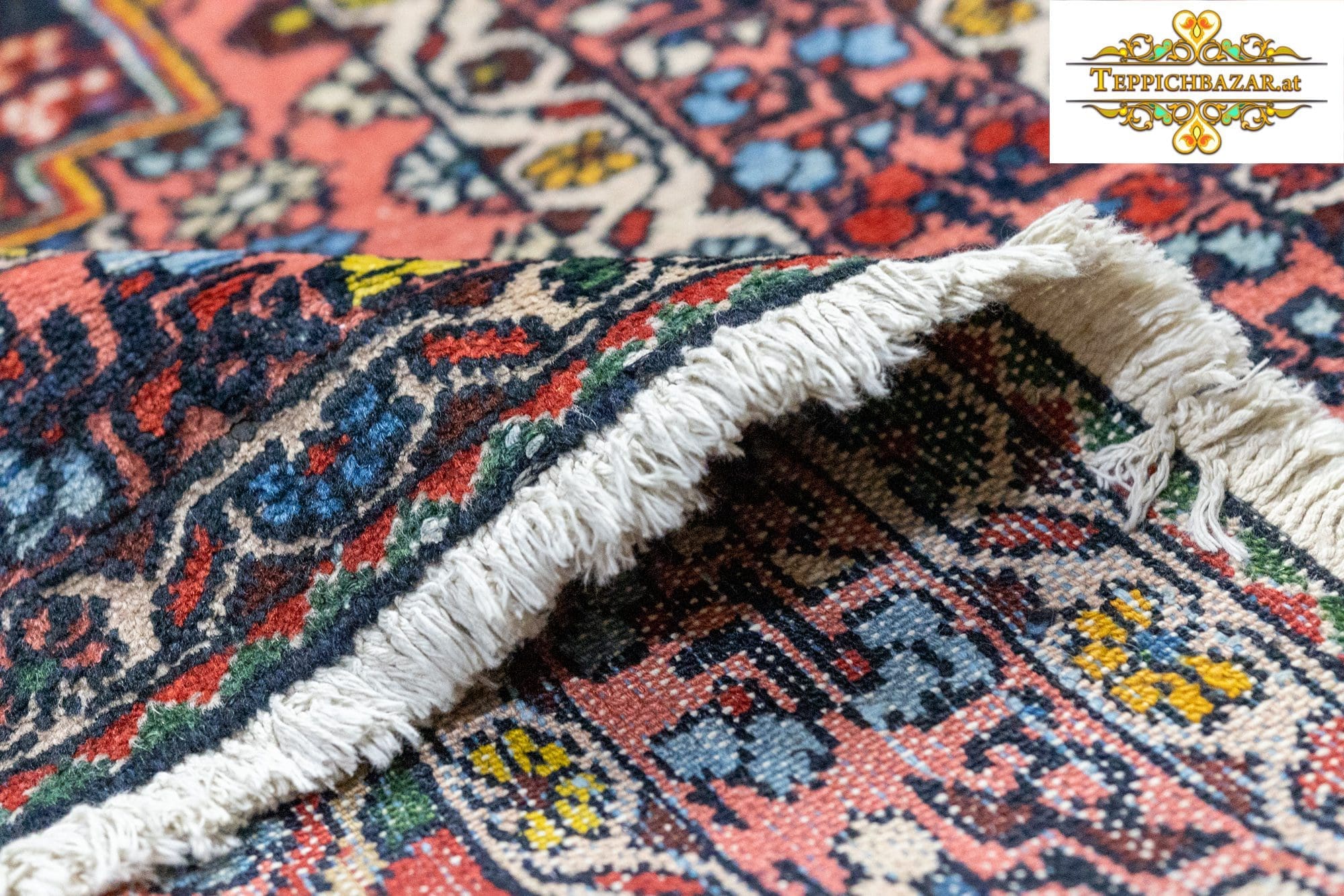Perserteppich Hamedan 204 x 137 cm Wolle handgeknüpft