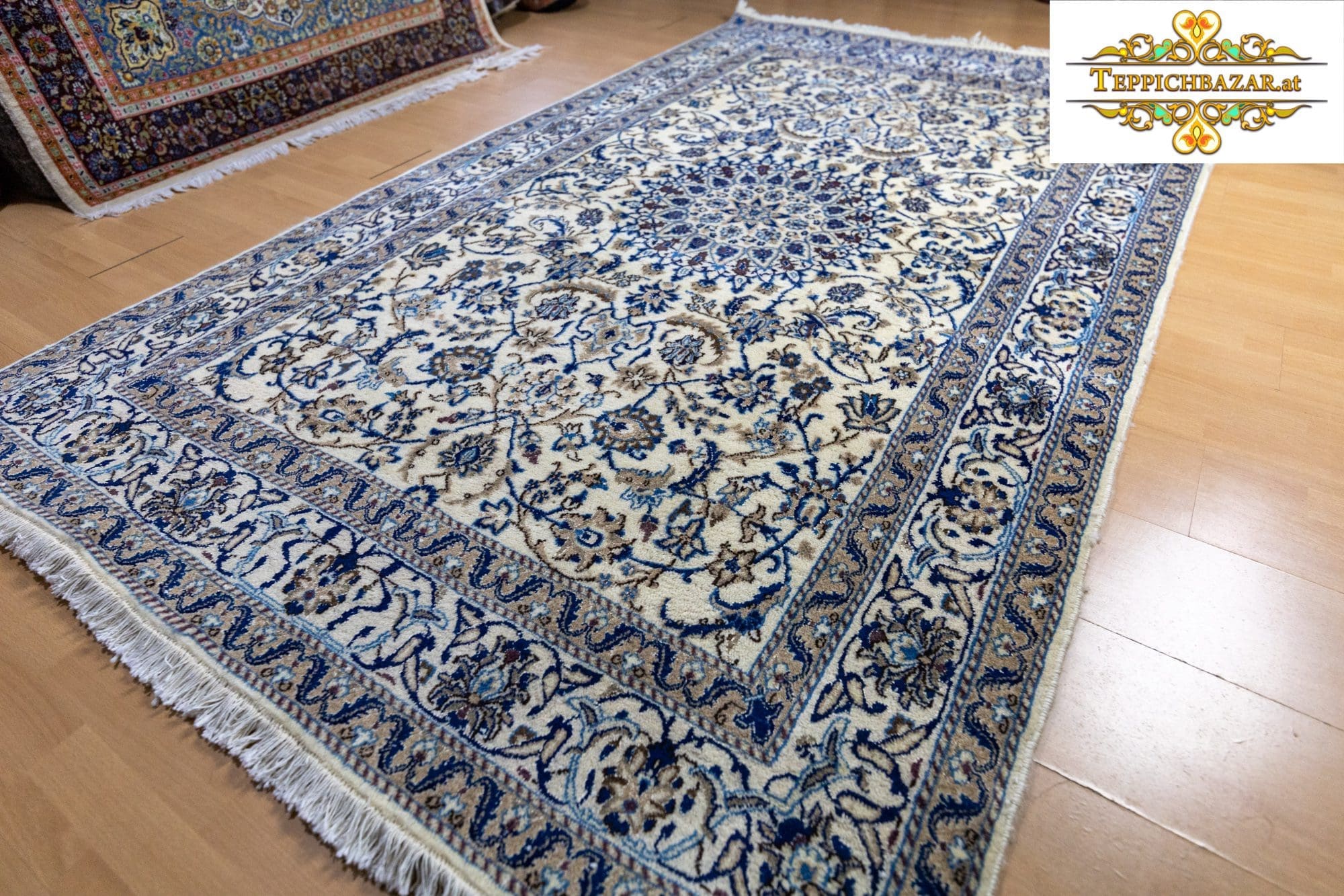 Perserteppich Nain 254x158 cm Wolle handgeknüpft (Verkauft)