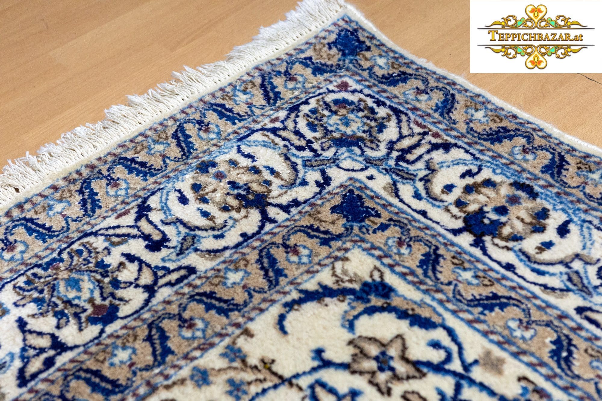 Perserteppich Nain 254x158 cm Wolle handgeknüpft (Verkauft)