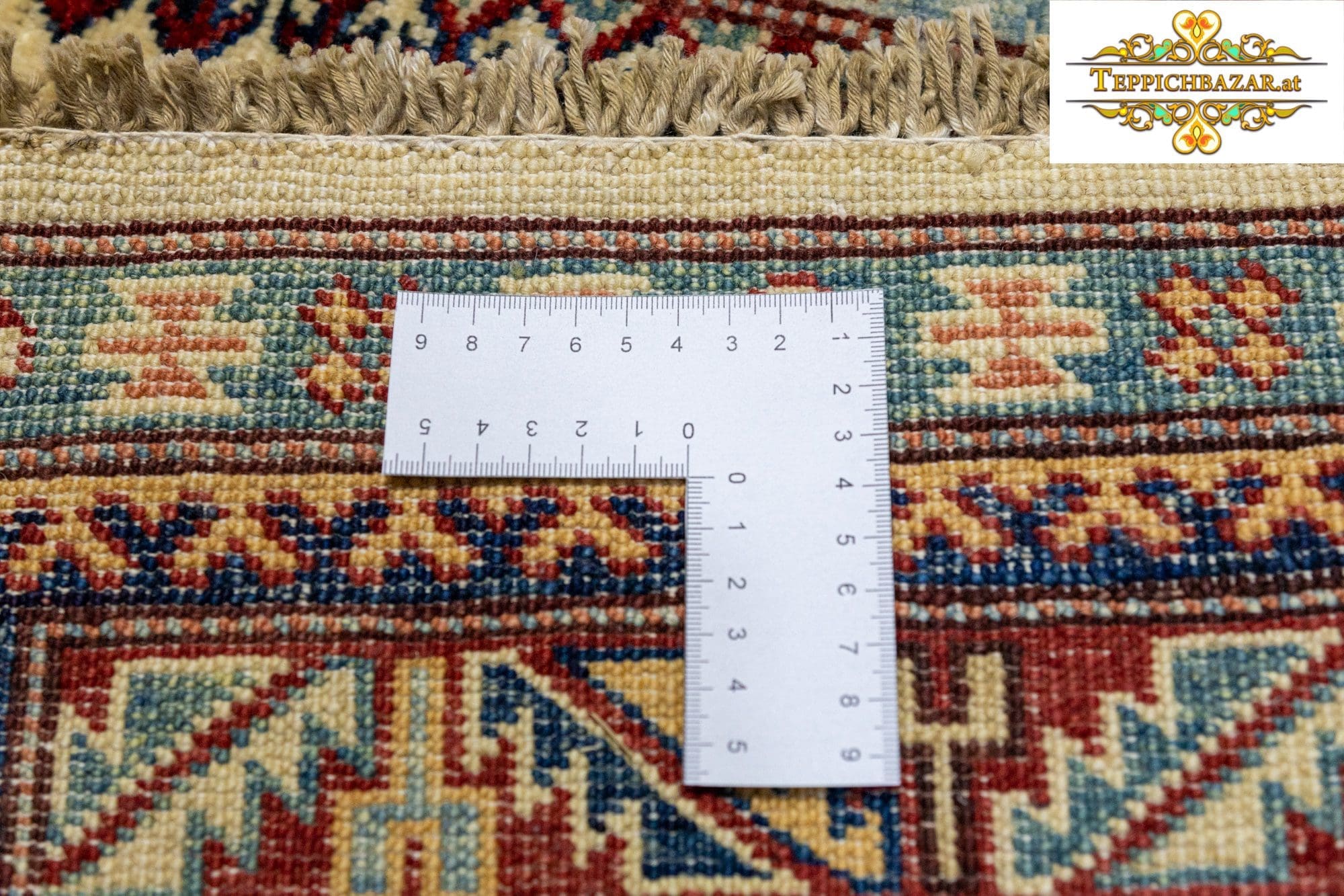 Orientteppich Kazak 199 x 149 cm handgeknüpft (Verkauft)