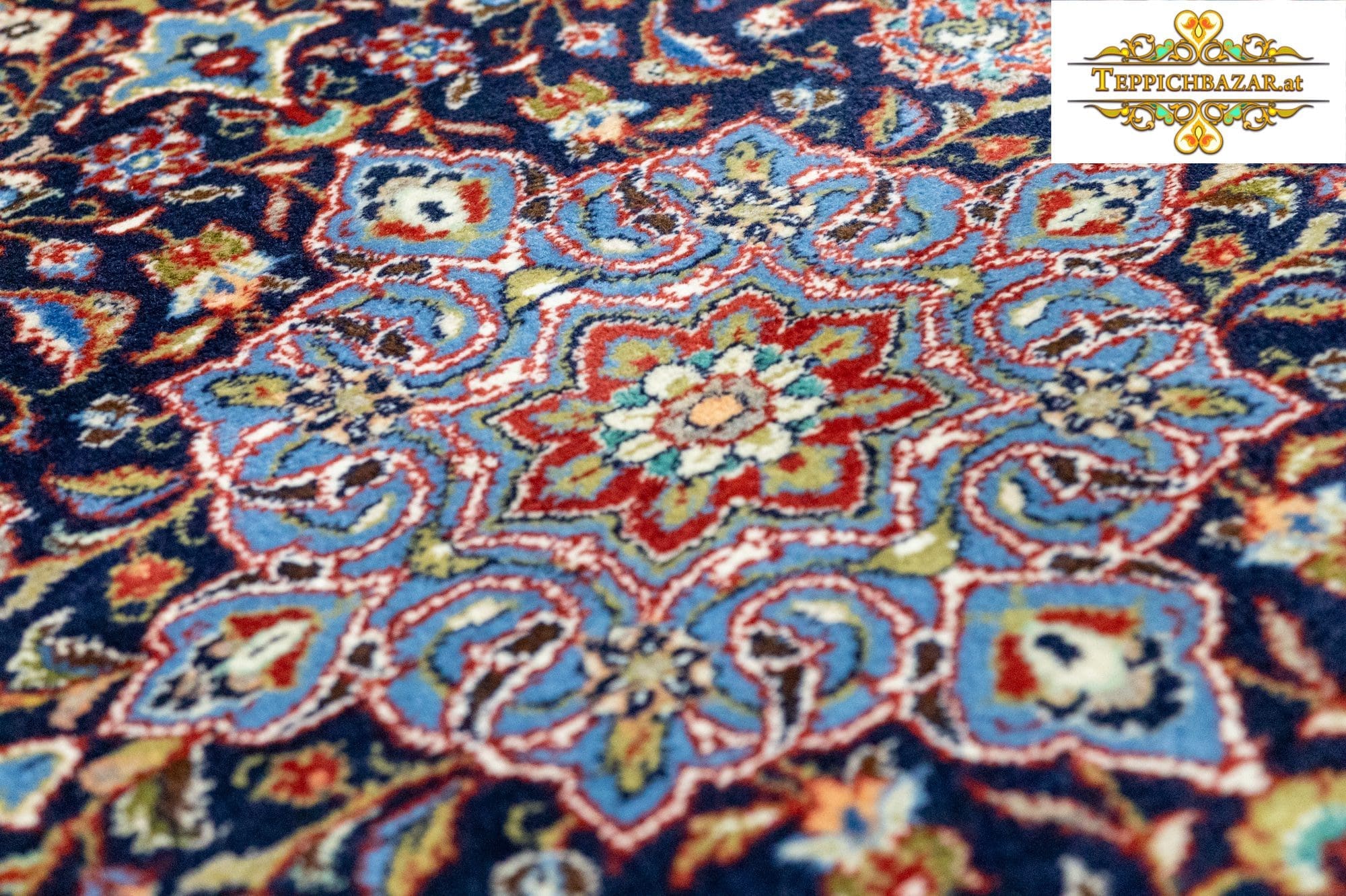 Perserteppich Sarough 215 x 145 cm Wolle handgeknüpft