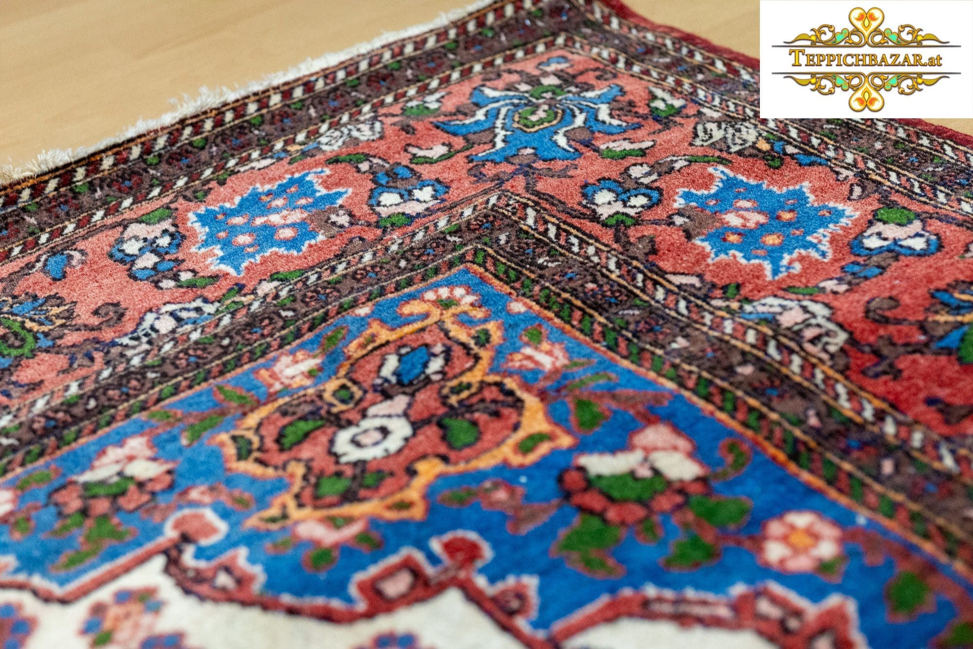 Perserteppich Isfahan 215x145cm Wolle handgeknüpft (Verkauft)