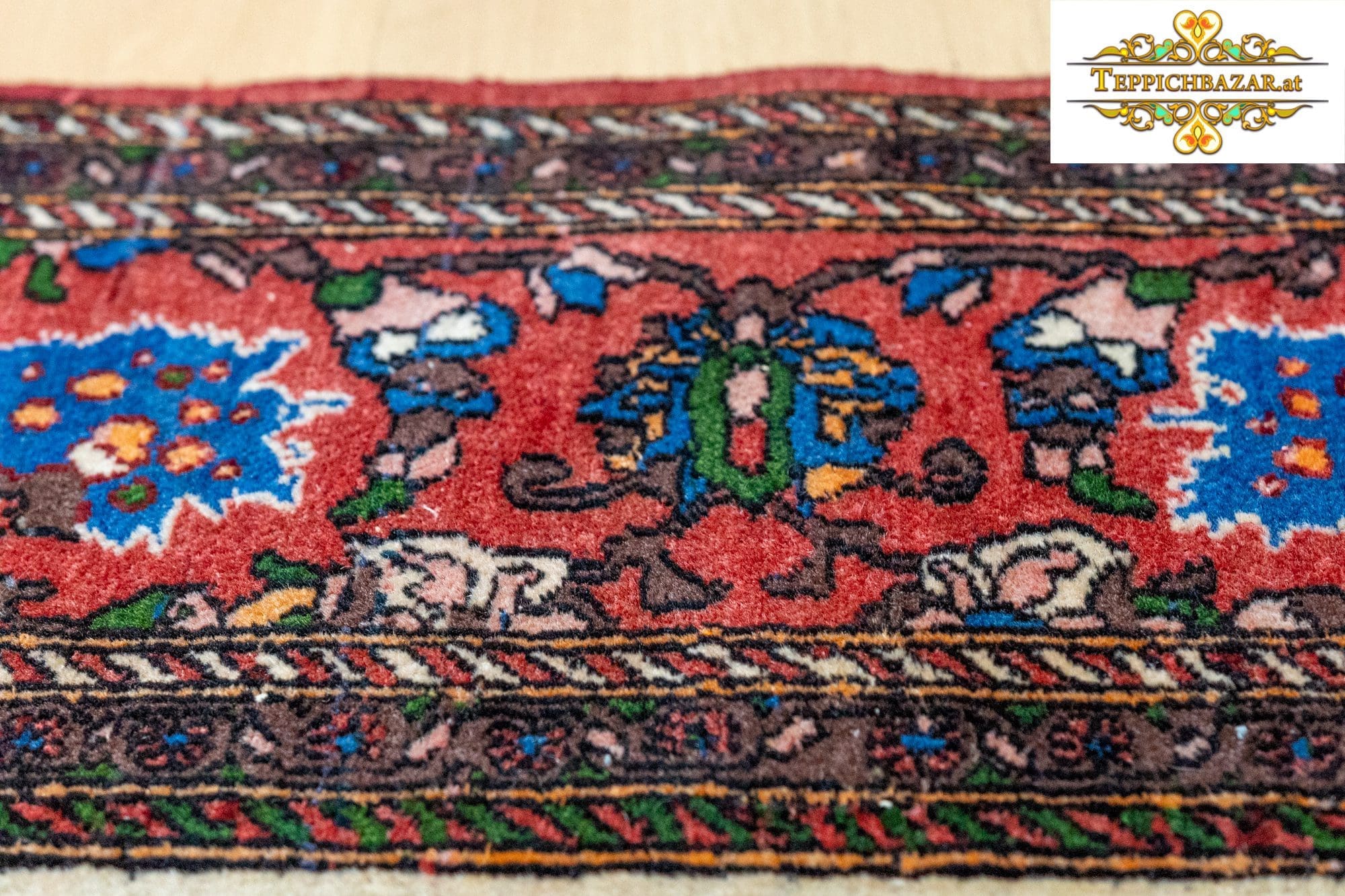 Perserteppich Isfahan 215x145cm Wolle handgeknüpft (Verkauft)