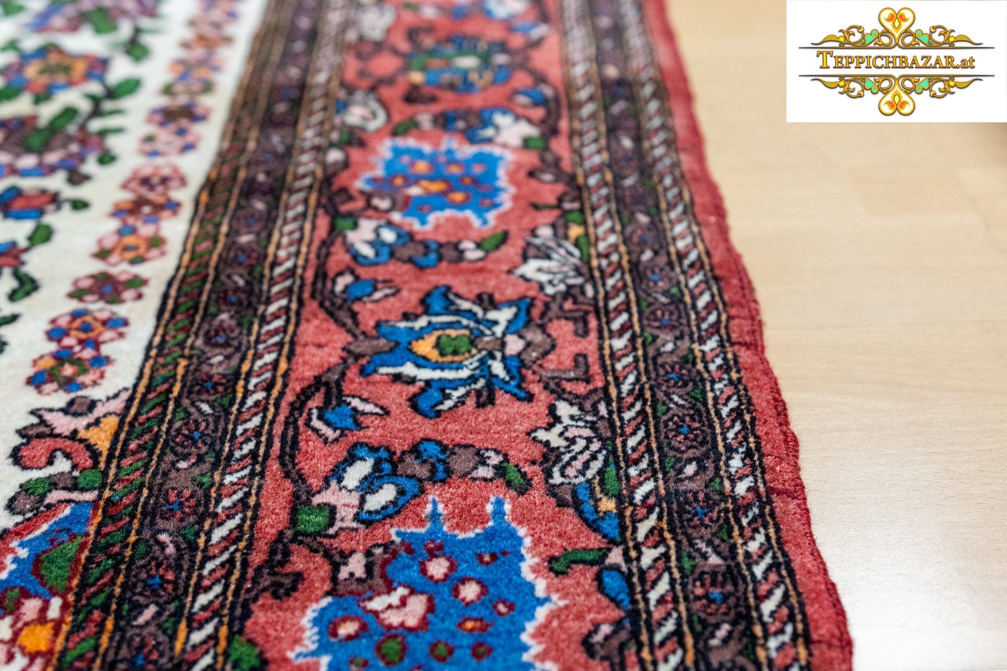 Perserteppich Isfahan 215x145cm Wolle handgeknüpft (Verkauft)