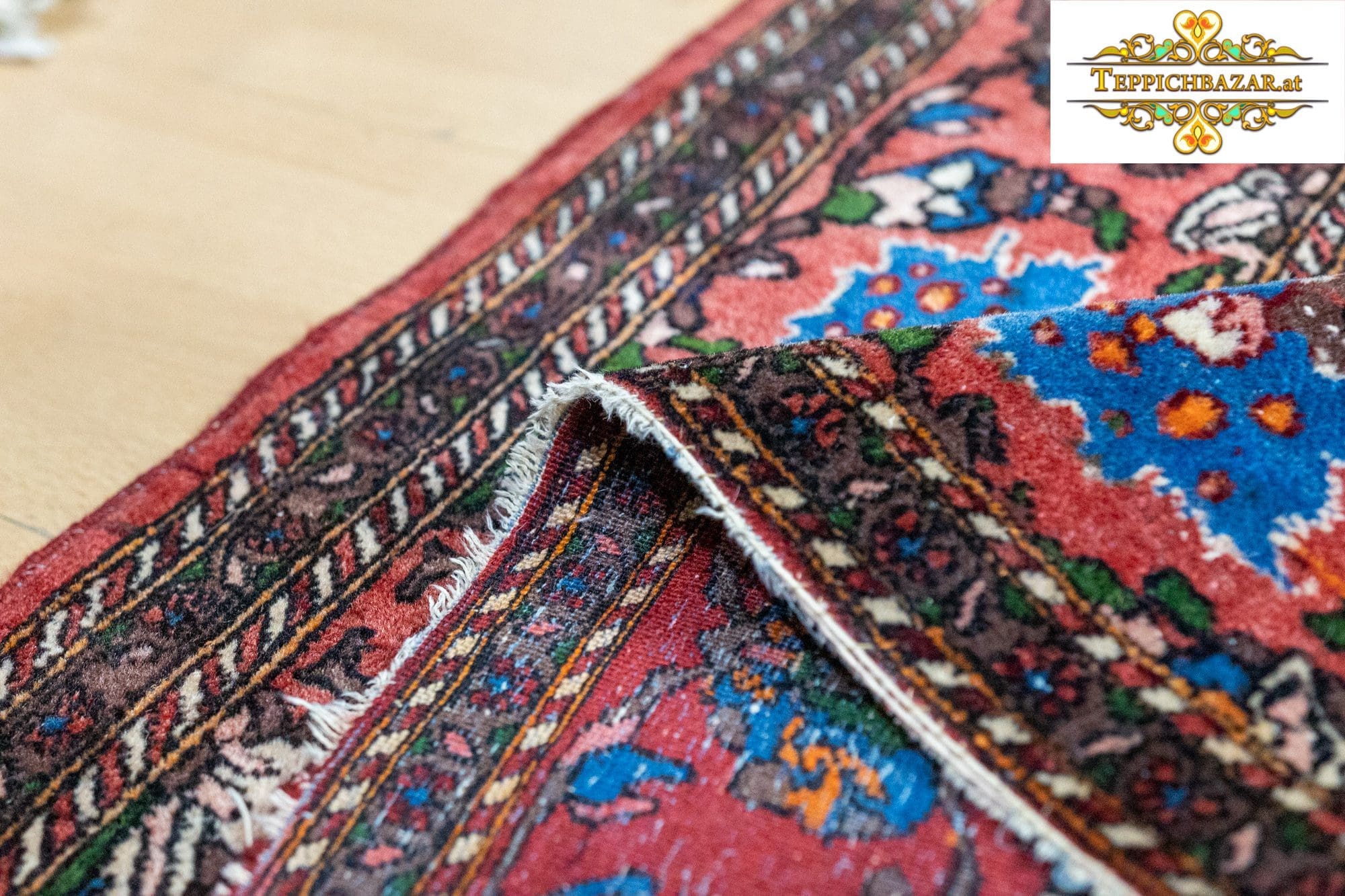 Perserteppich Isfahan 215x145cm Wolle handgeknüpft (Verkauft)
