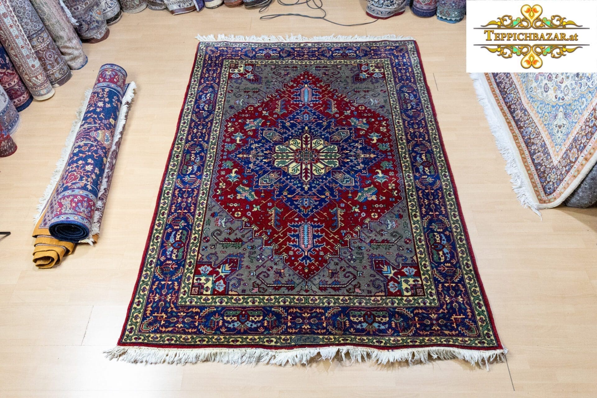 Perserteppich Täbriz 243x167 cm Wolle handgeknüpft