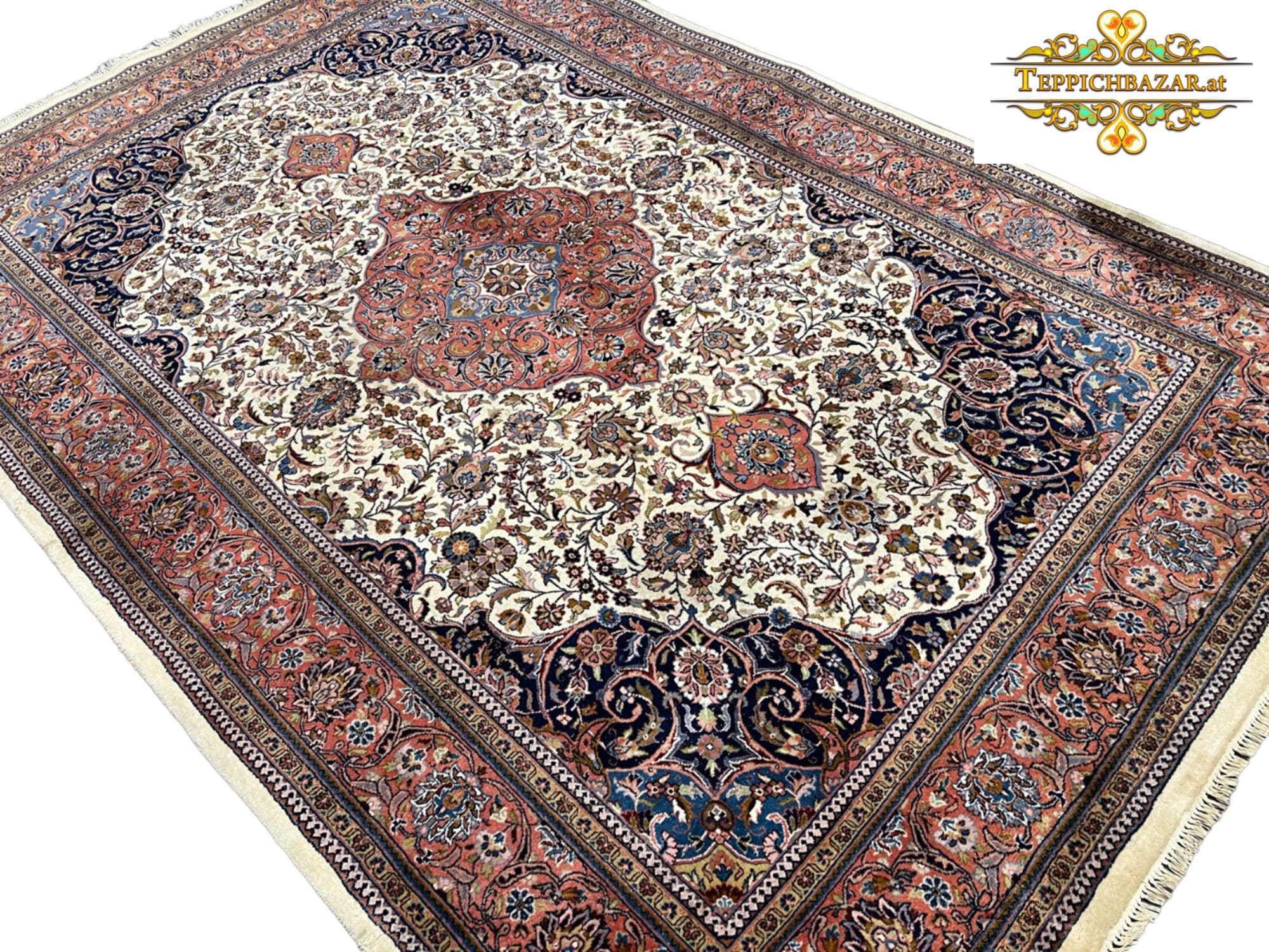 Orientteppich Indo Ghoum 290×195 cm Wolle handgeknüpft