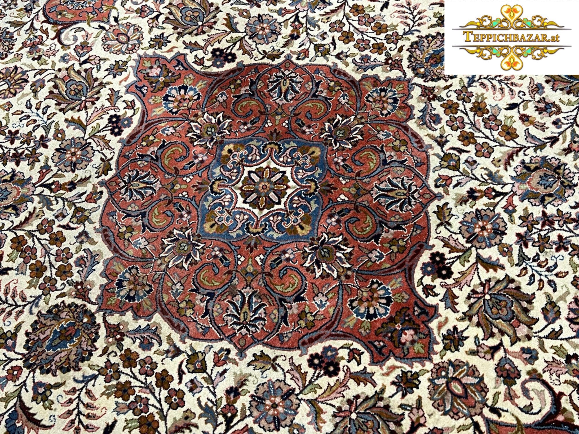 Orientteppich Indo Ghoum 290×195 cm Wolle handgeknüpft
