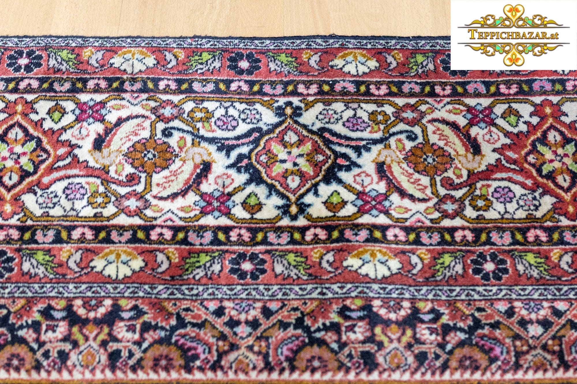 Perserteppich Bidjar ca. 342 x 245 cm Schurwolle handgeknüpft