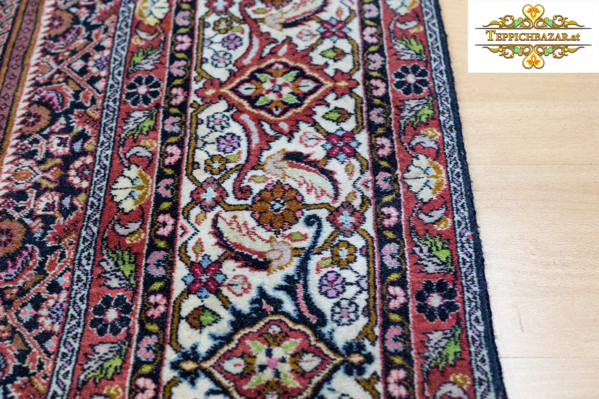 Perserteppich Bidjar ca. 342 x 245 cm Schurwolle handgeknüpft