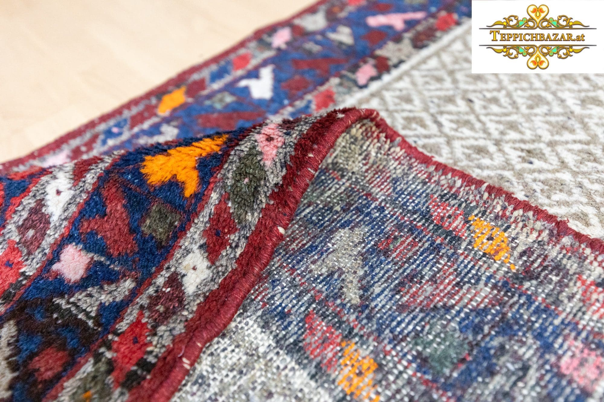 Perserteppich Hamedan 202 x 106 cm Wolle handgeknüpft (Verkauft)
