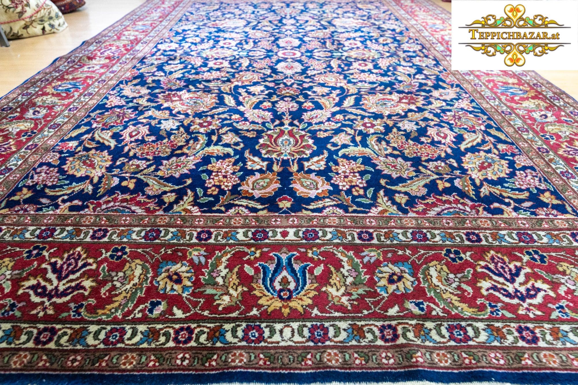 Perserteppich Täbriz ca. 355x244 cm Wolle handgeknüpft