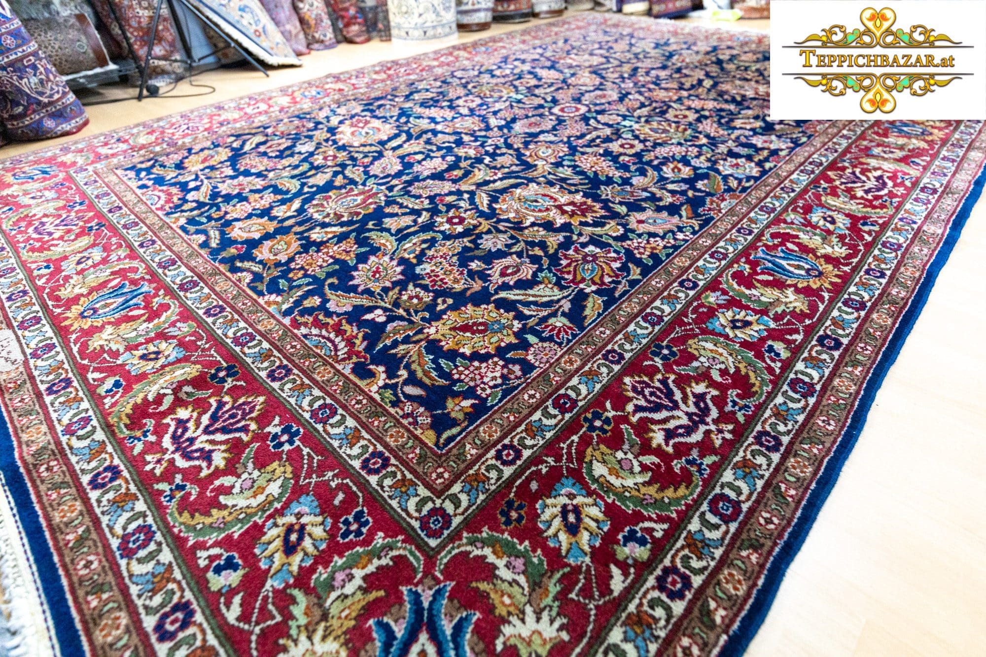 Perserteppich Täbriz ca. 355x244 cm Wolle handgeknüpft