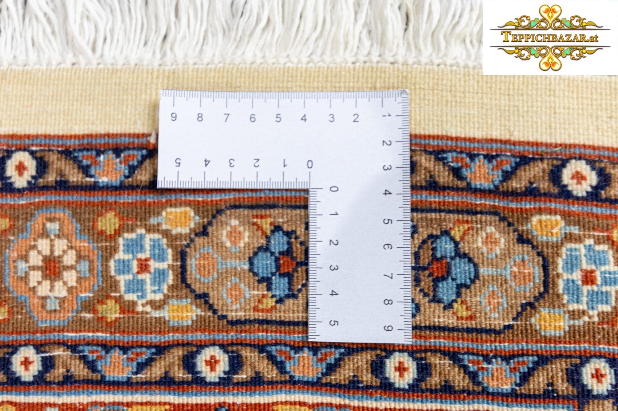 Perserteppich Moud 254 x 193 cm Wolle handgeknüpft (Verkauft)