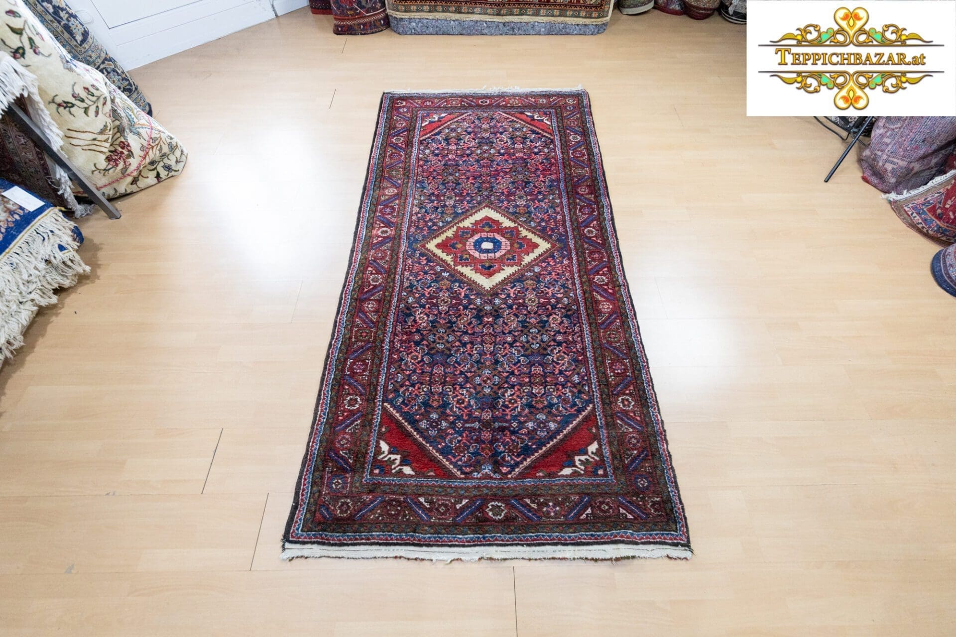 Perserteppich Hamedan 223 x 112 cm Wolle handgeknüpft