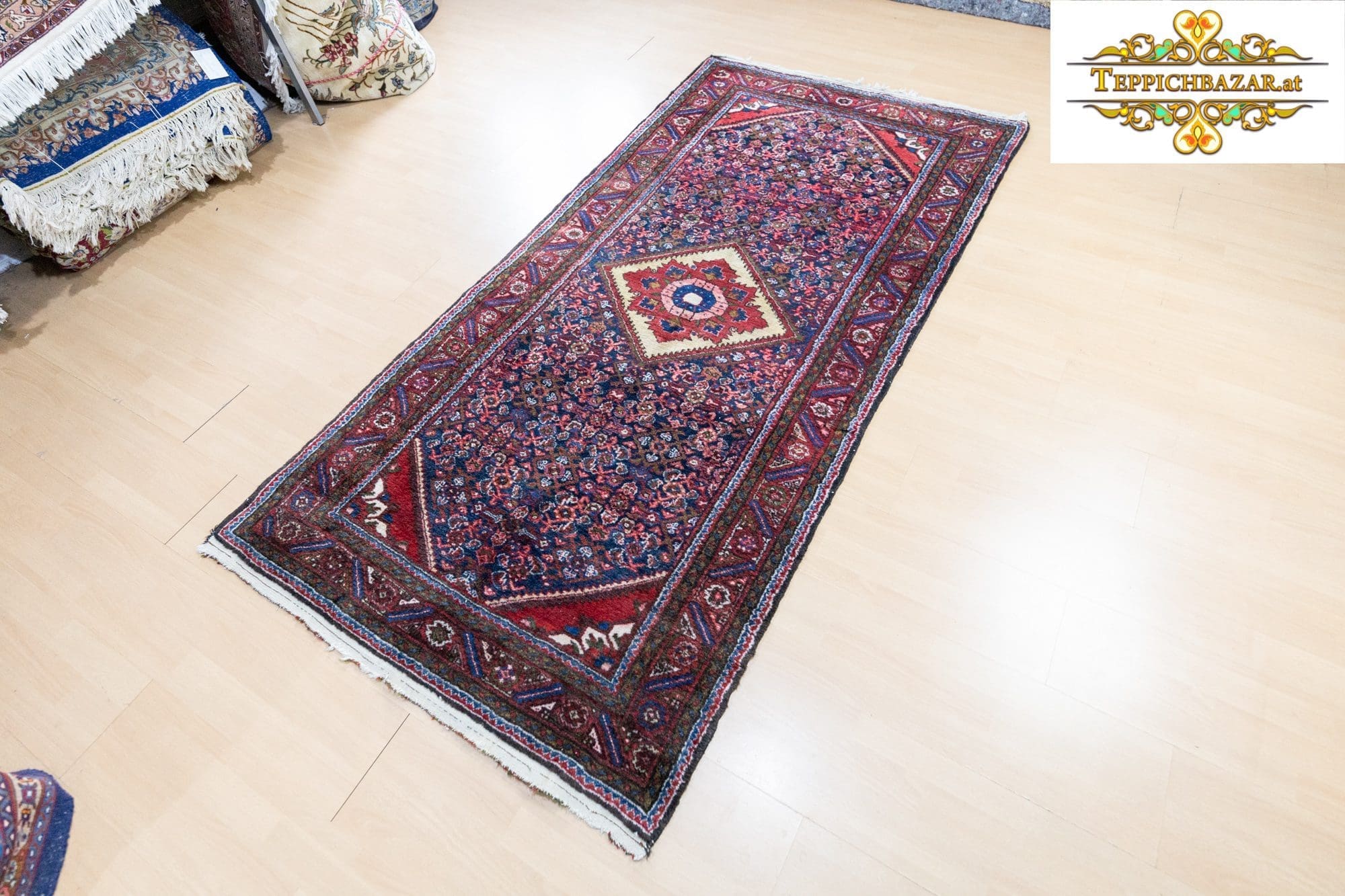 Perserteppich Hamedan 223 x 112 cm Wolle handgeknüpft