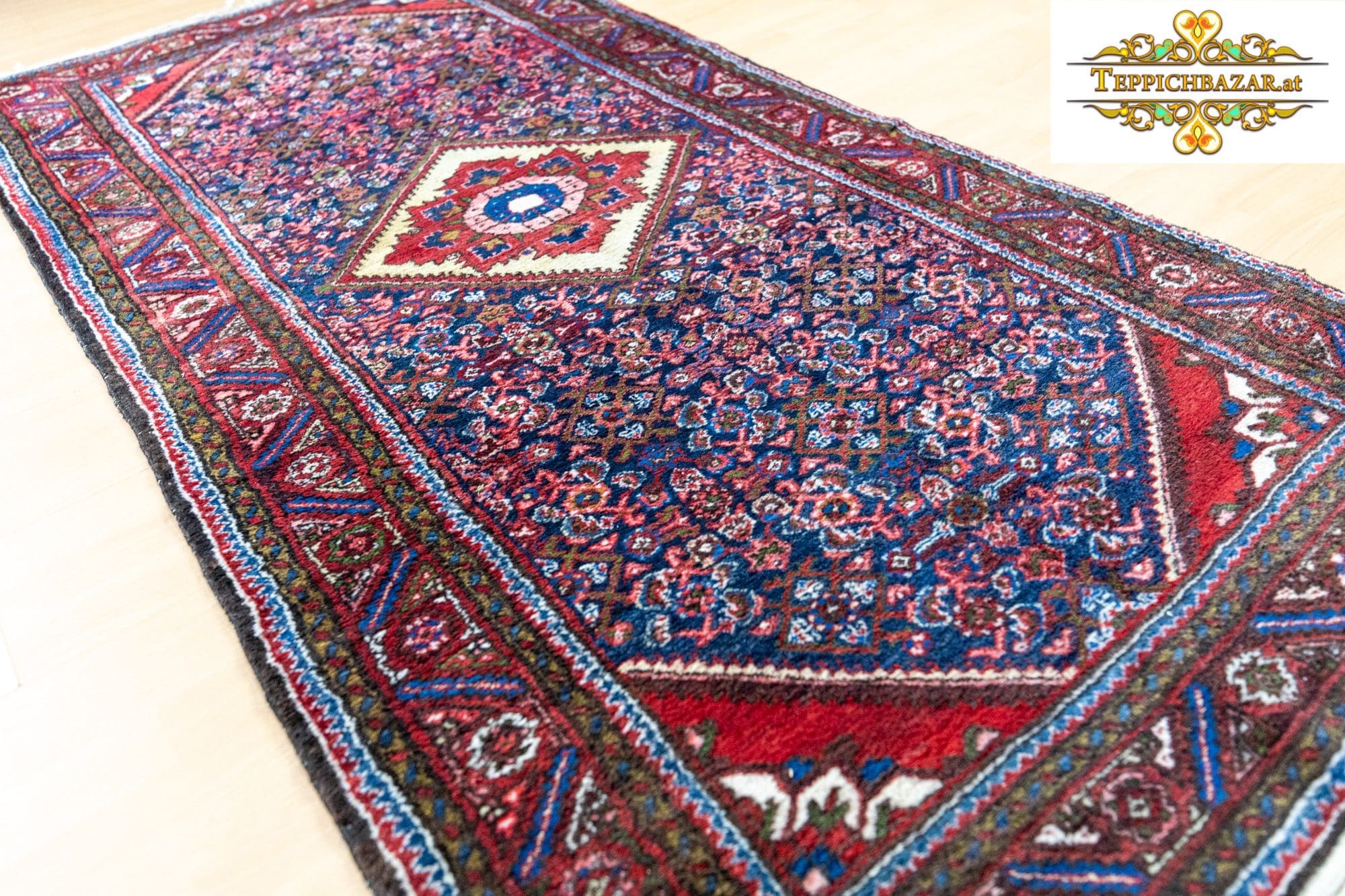 Perserteppich Hamedan 223 x 112 cm Wolle handgeknüpft