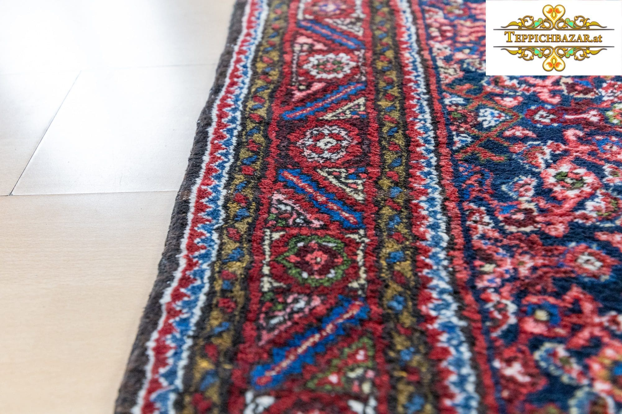 Perserteppich Hamedan 223 x 112 cm Wolle handgeknüpft