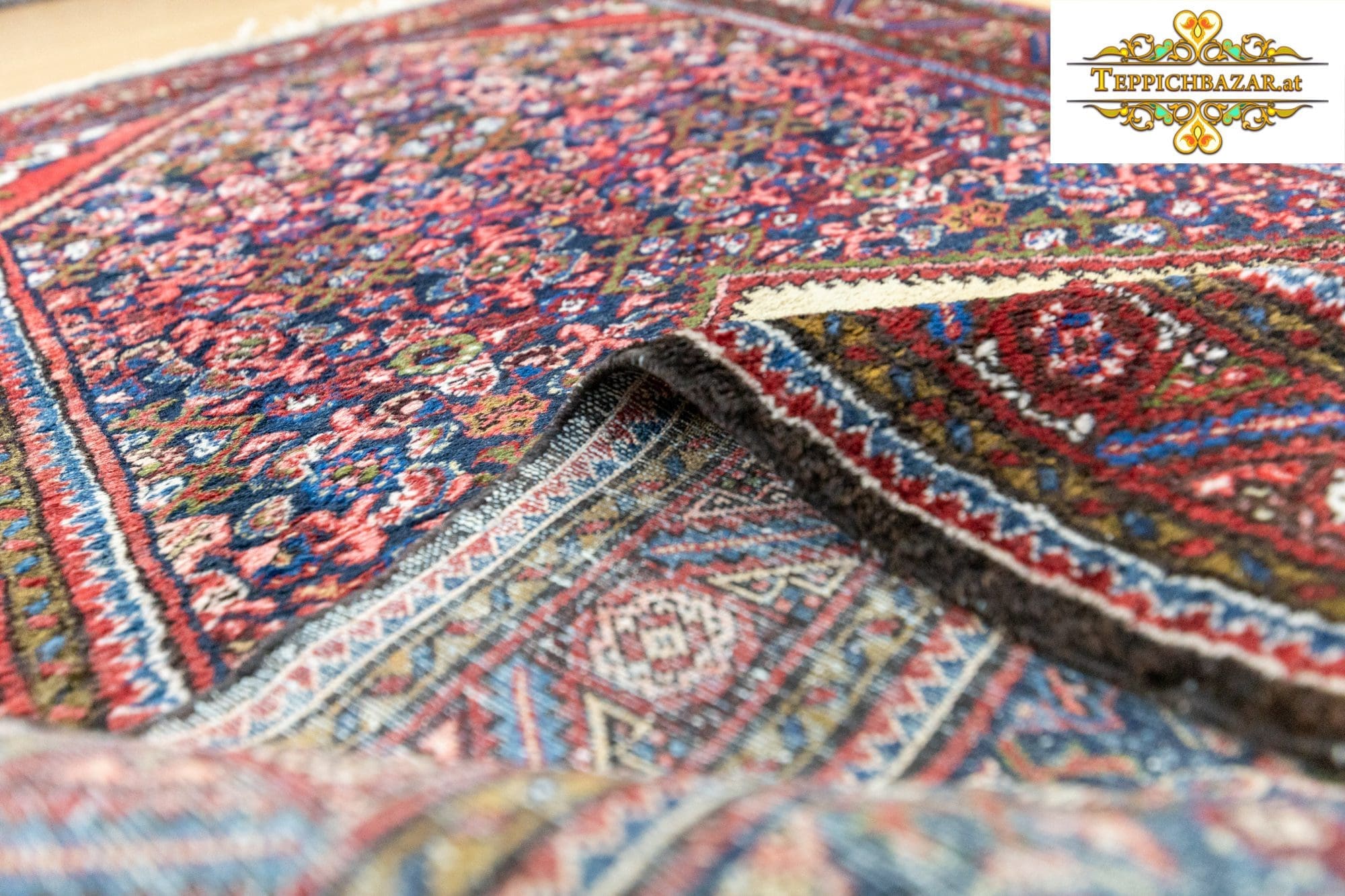 Perserteppich Hamedan 223 x 112 cm Wolle handgeknüpft