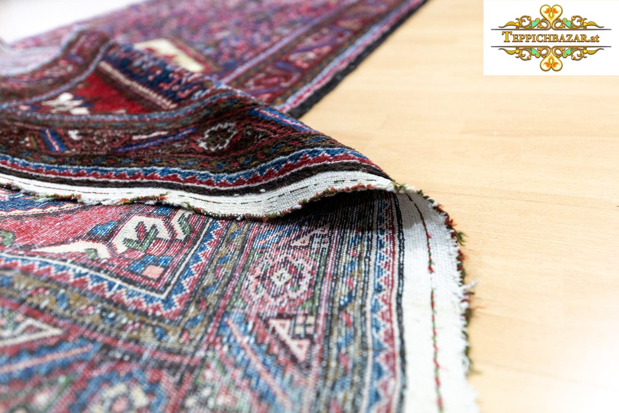 Perserteppich Hamedan 223 x 112 cm Wolle handgeknüpft