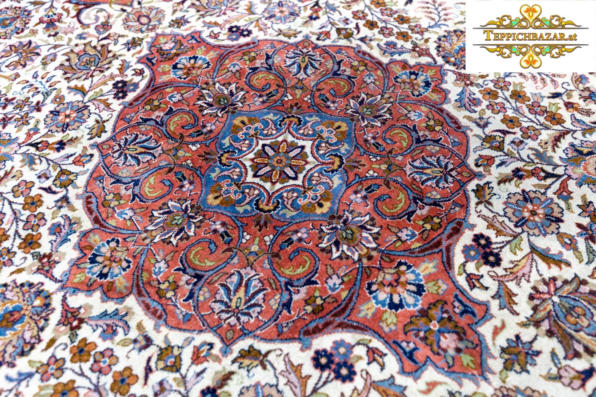 Orientteppich Ghom 291 x 196 cm Wolle handgeknüpft