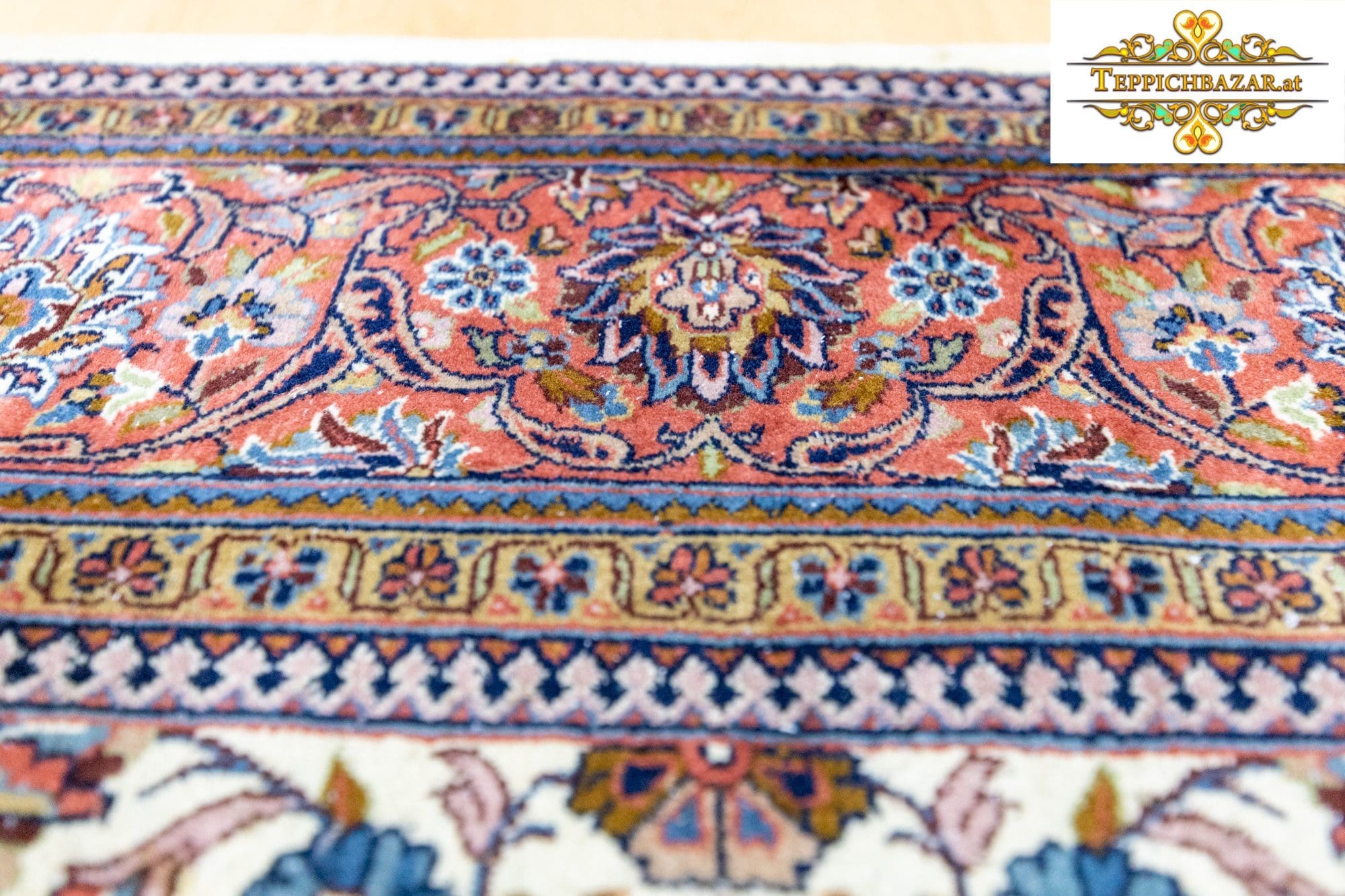 Orientteppich Ghom 291 x 196 cm Wolle handgeknüpft
