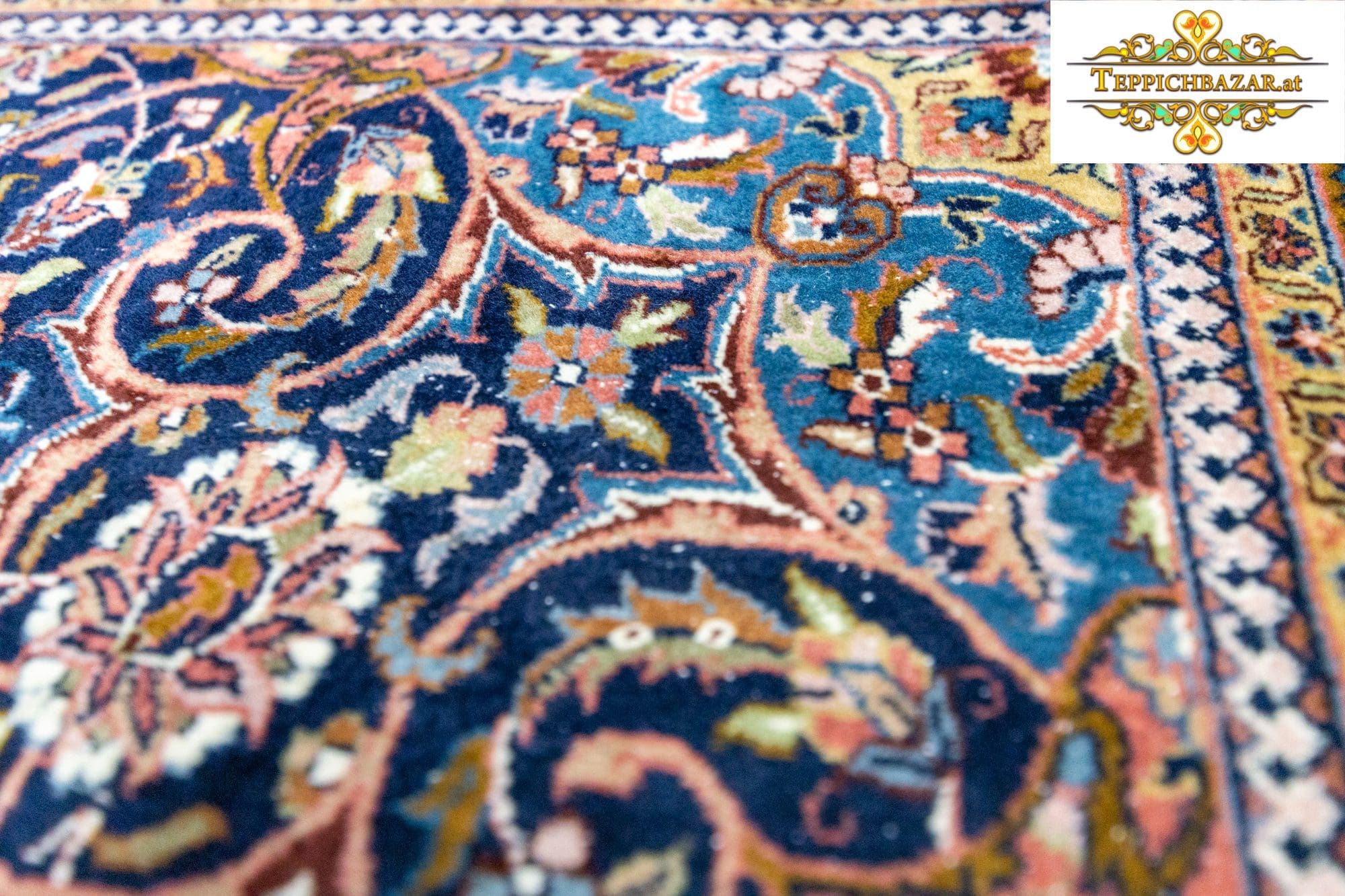 Orientteppich Ghom 291 x 196 cm Wolle handgeknüpft