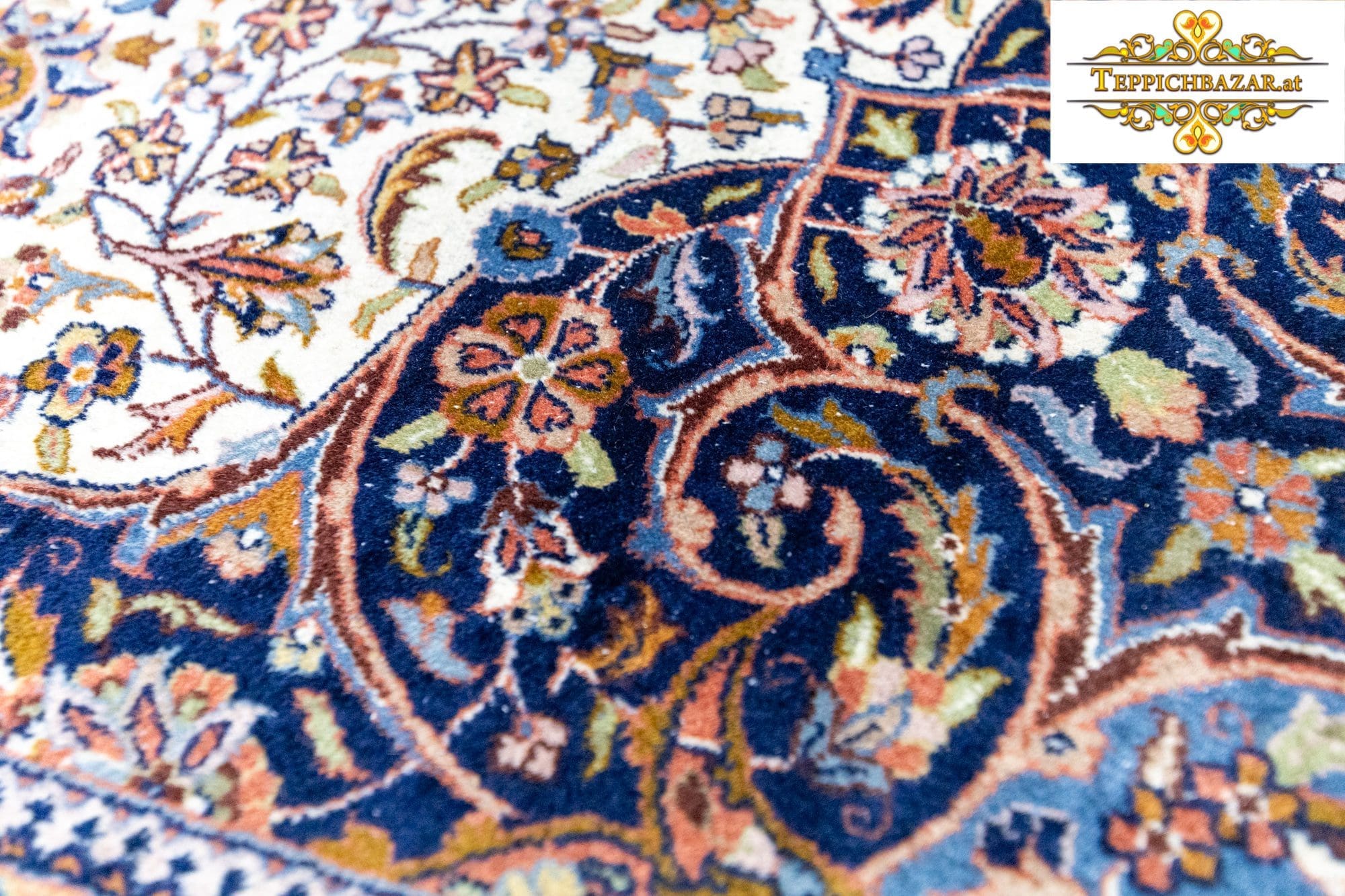 Orientteppich Ghom 291 x 196 cm Wolle handgeknüpft