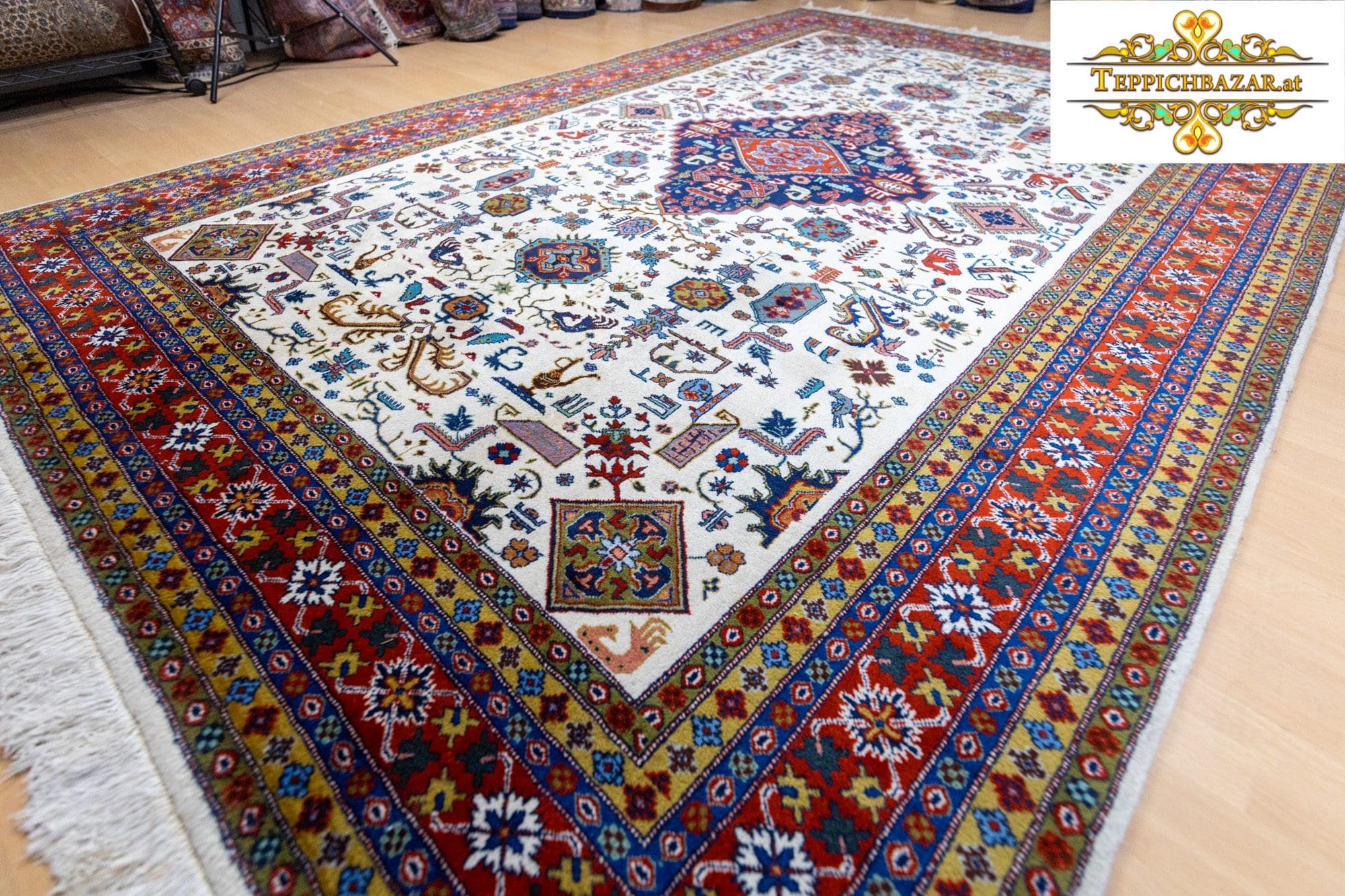 Perserteppich Täbriz ca 299x201cm Schurwolle handgeknüpft