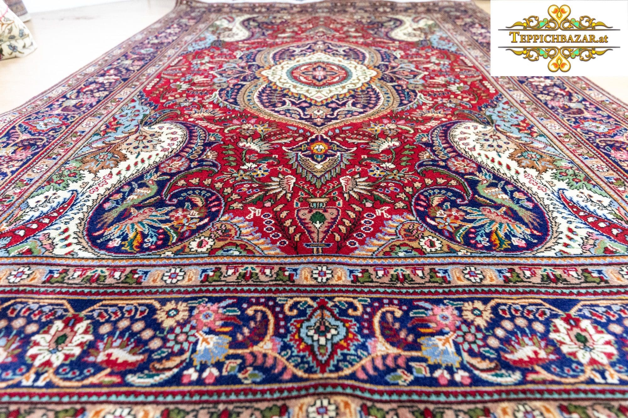 Perserteppich Täbriz ca 296 x 210 cm Schurwolle handgeknüpft