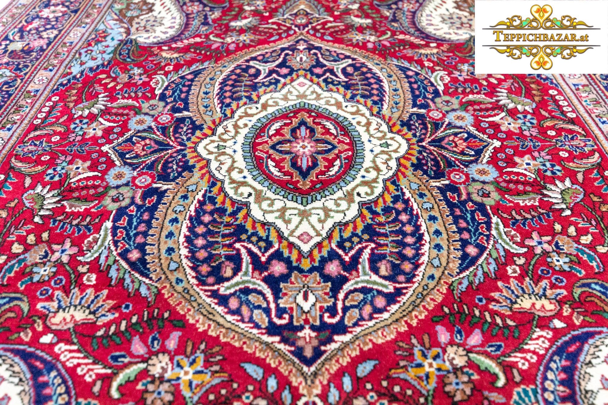 Perserteppich Täbriz ca 296 x 210 cm Schurwolle handgeknüpft