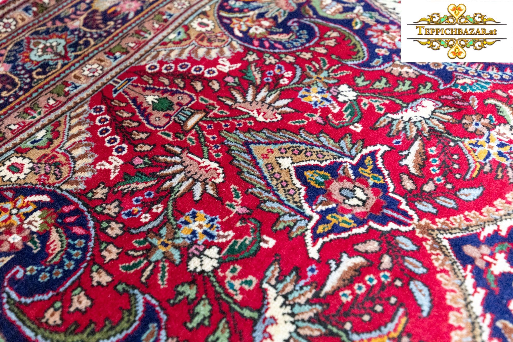 Perserteppich Täbriz ca 296 x 210 cm Schurwolle handgeknüpft