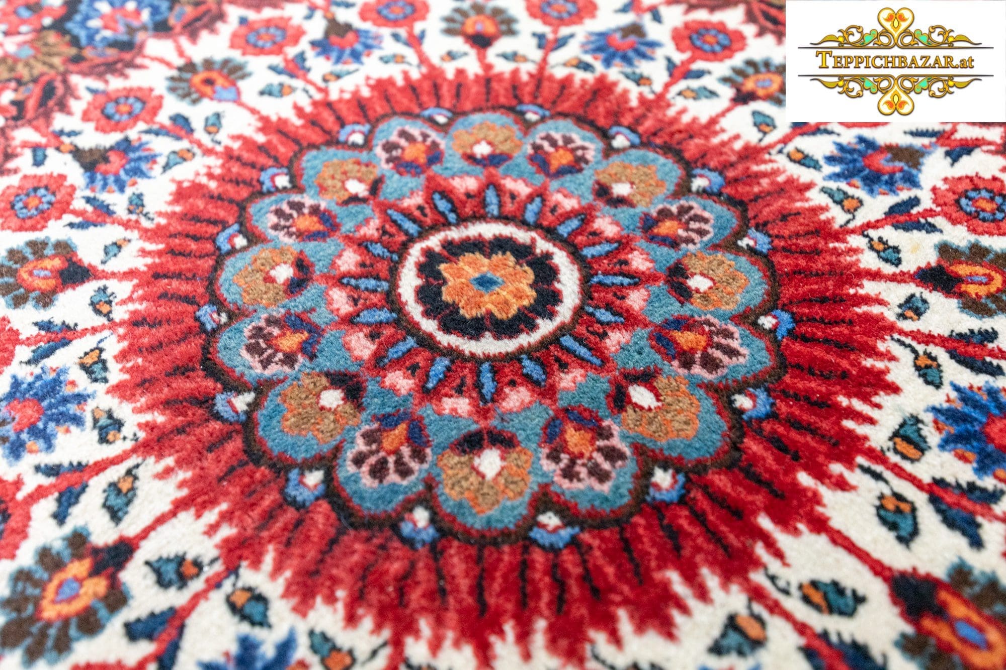 Perserteppich Moud 341x218 cm Schurwolle handgeknüpft