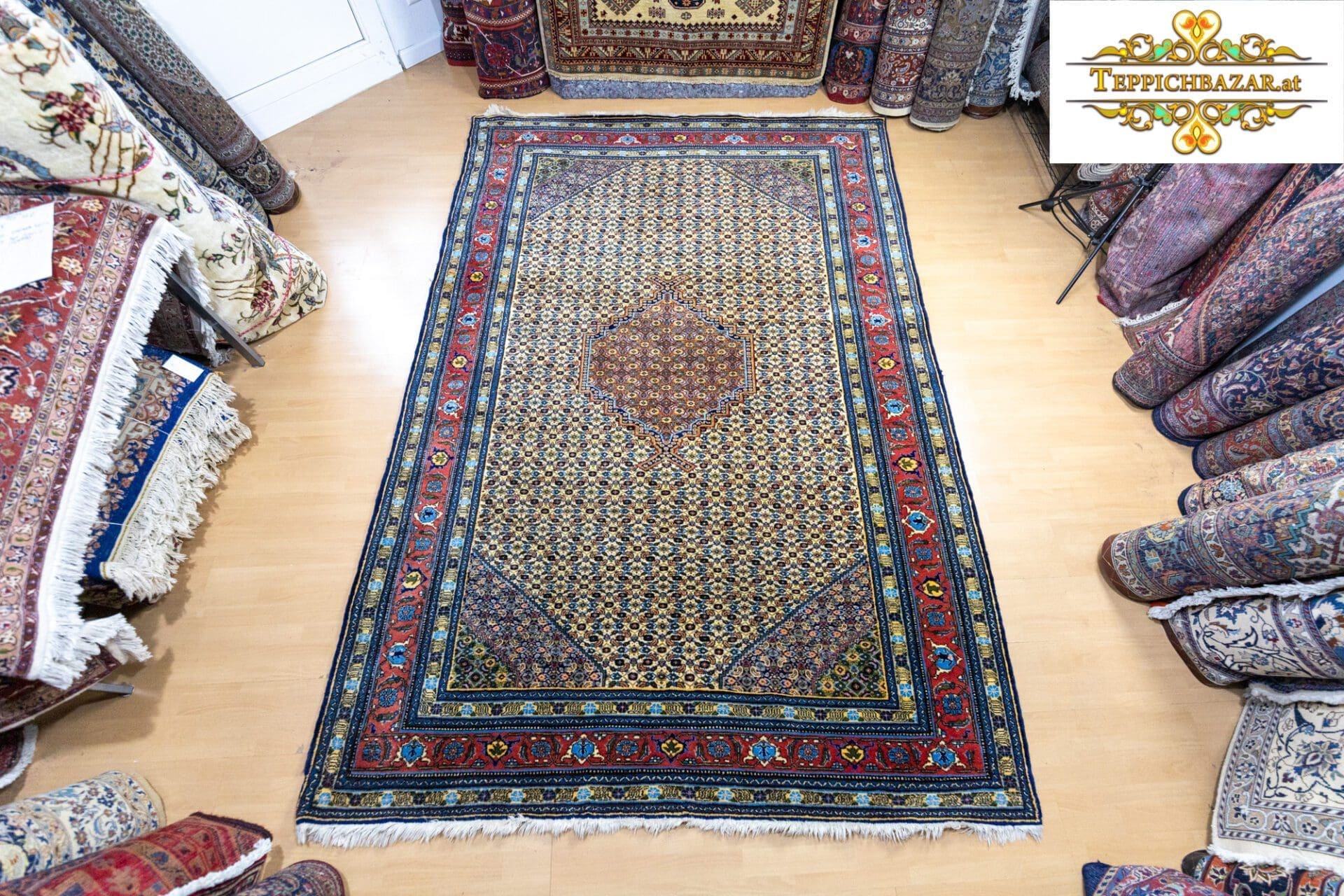 Perserteppich Täbriz ca. 300x205 cm Wolle handgeknüpft