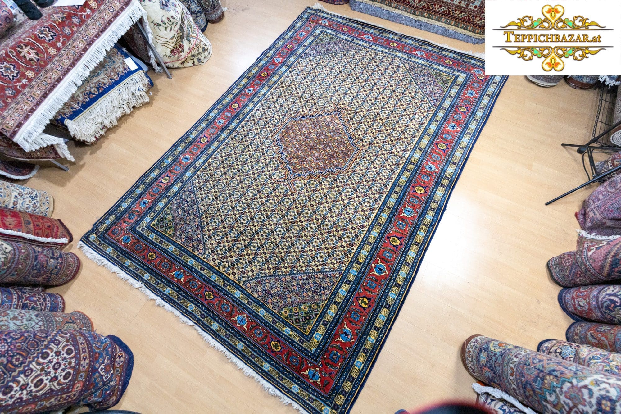 Perserteppich Täbriz ca. 300x205 cm Wolle handgeknüpft