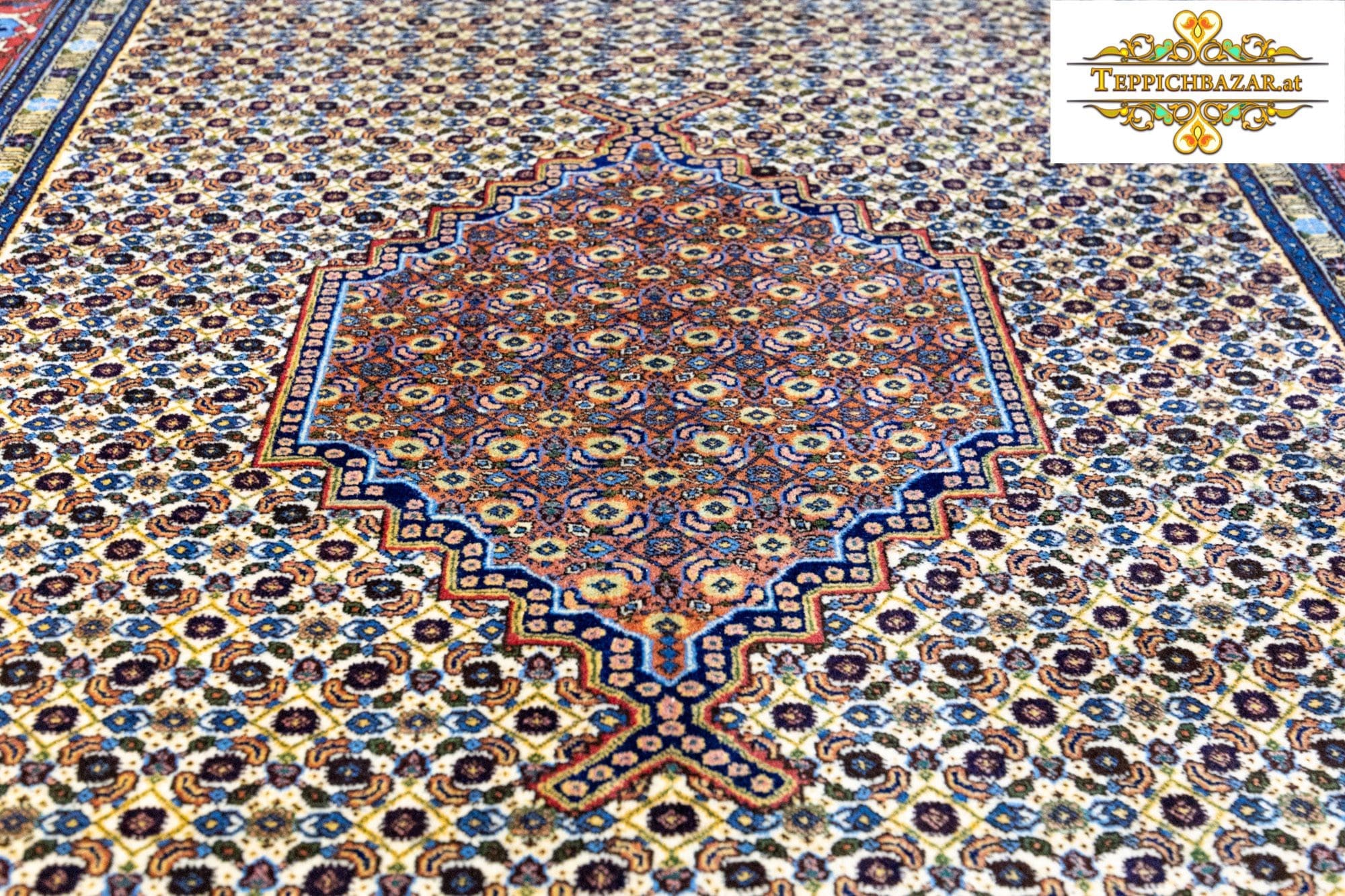 Perserteppich Täbriz ca. 300x205 cm Wolle handgeknüpft