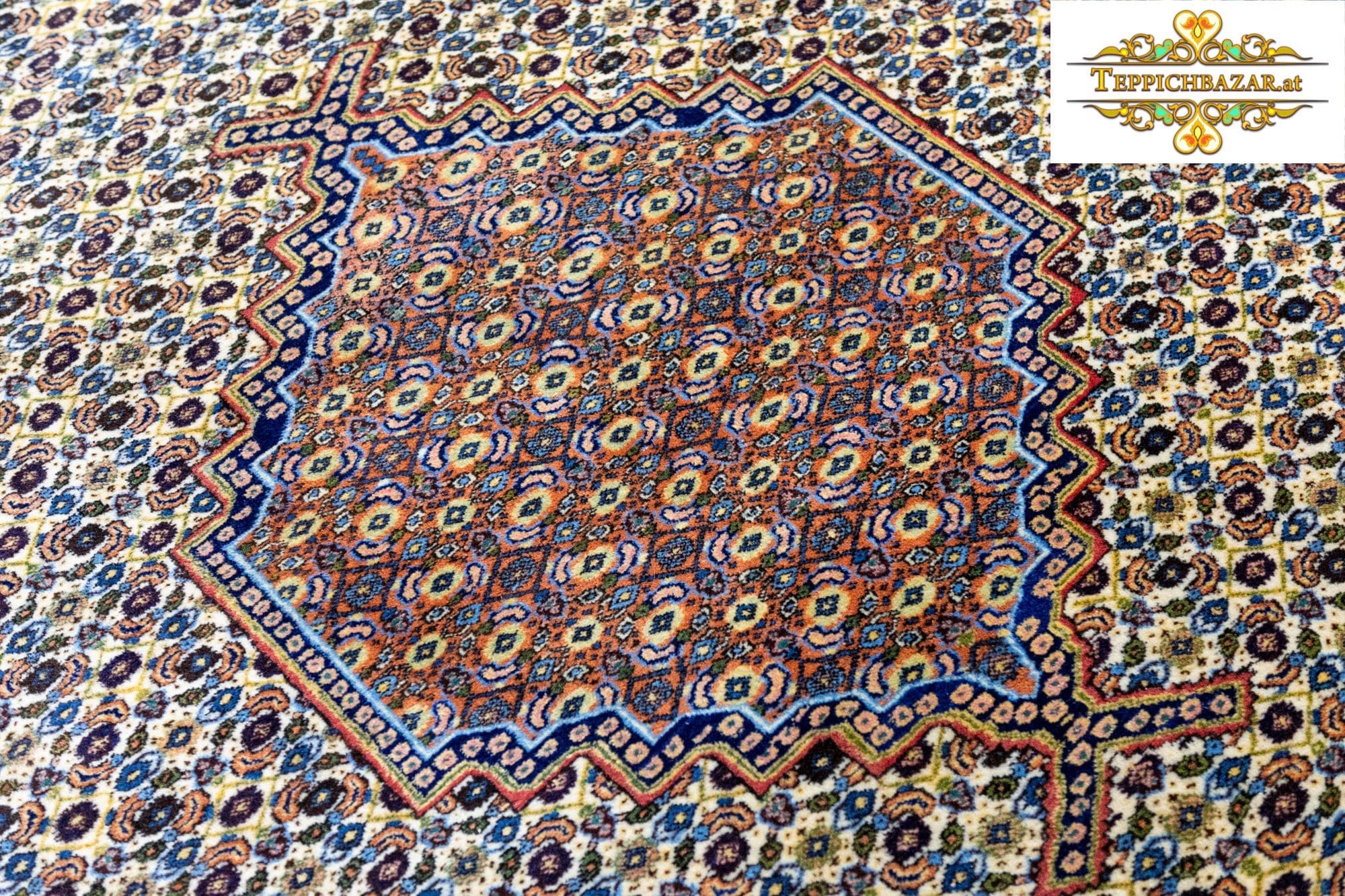Perserteppich Täbriz ca. 300x205 cm Wolle handgeknüpft