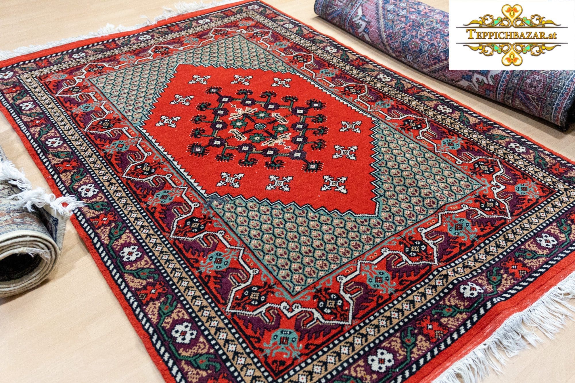 Orientteppich Tunesien 175 x 120 cm handgeknüpft (Verkauft)