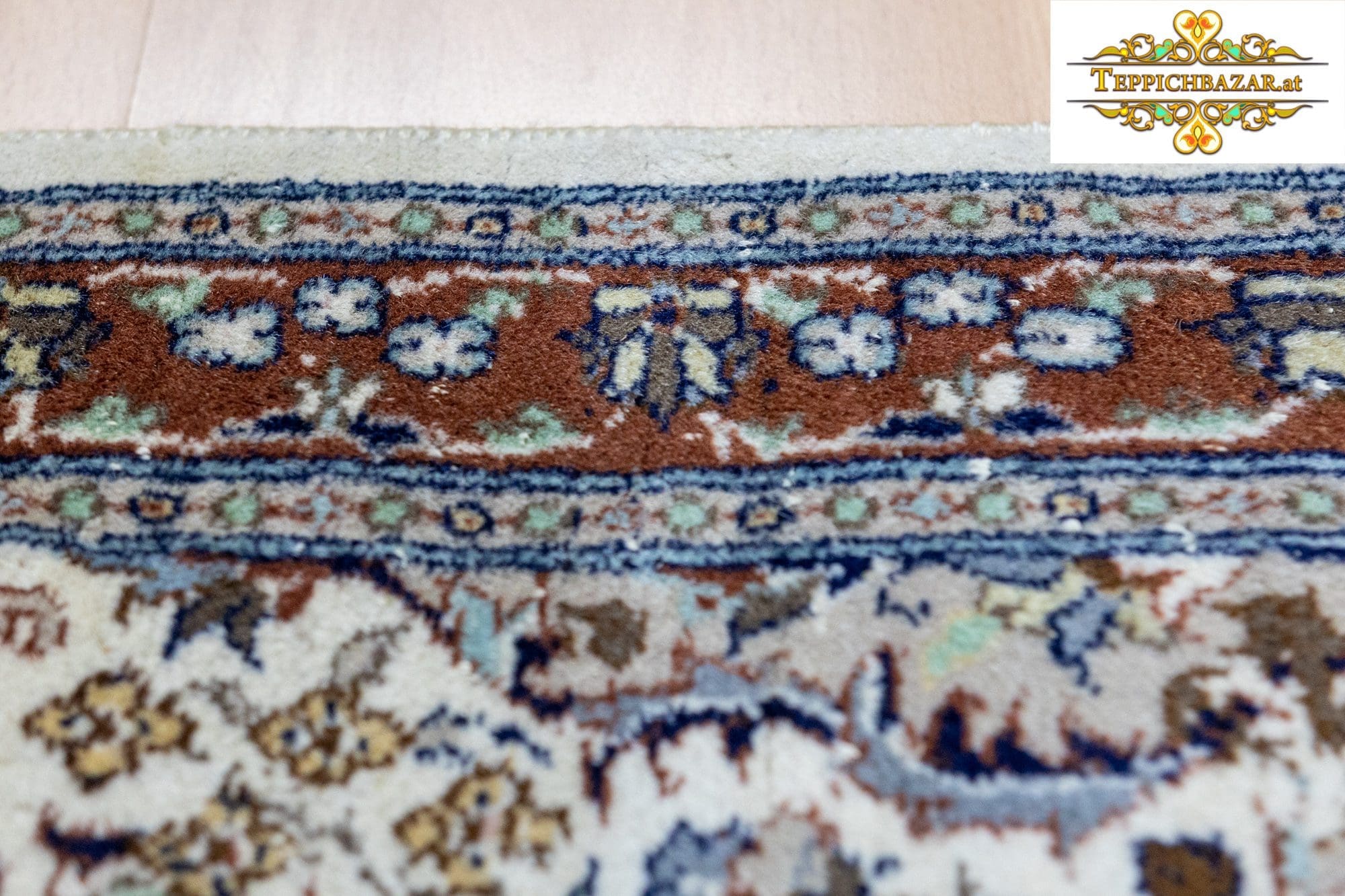 Orientteppich Indien 239 x 62 cm Wolle handgeknüpft (Verkauft)