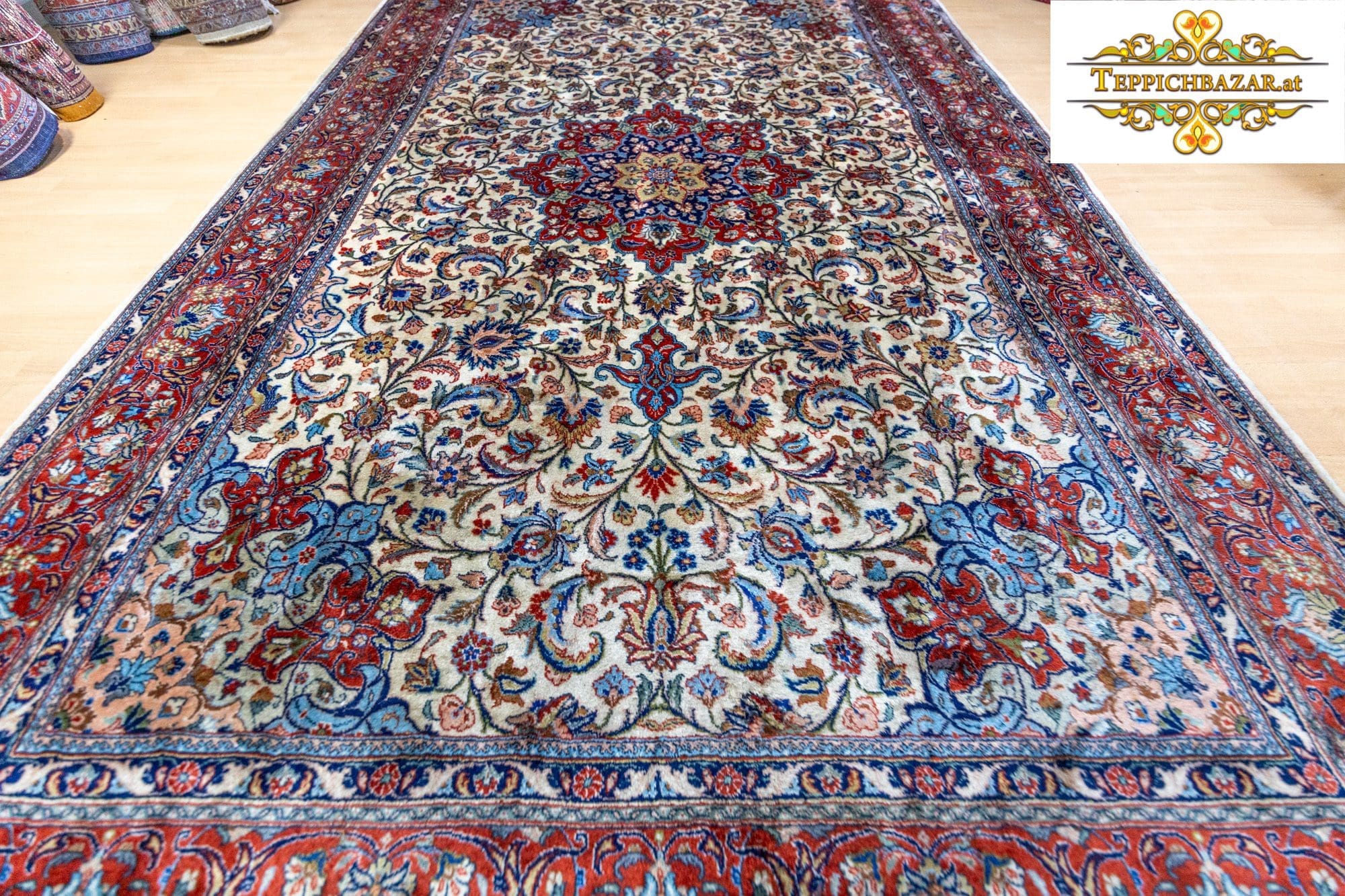 Orientteppich Sarough 310x200cm Wolle handgeknüpft
