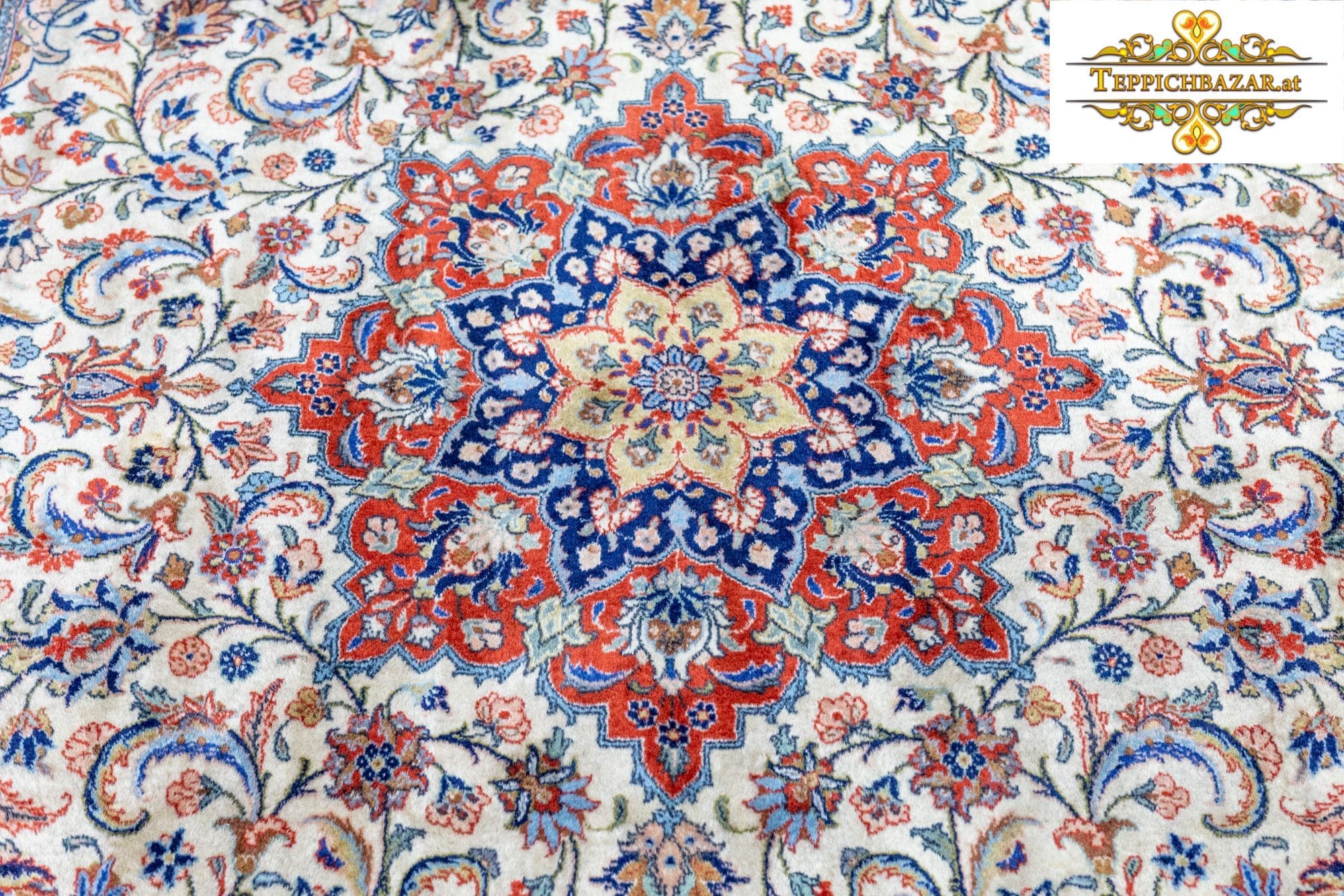 Orientteppich Sarough 310x200cm Wolle handgeknüpft