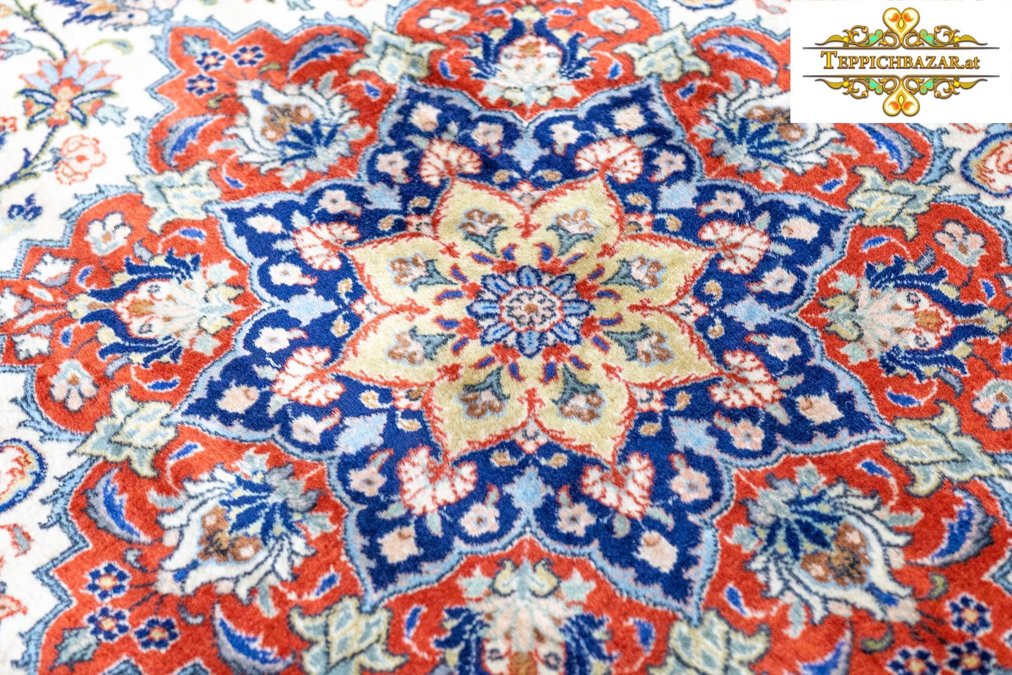 Orientteppich Sarough 310x200cm Wolle handgeknüpft