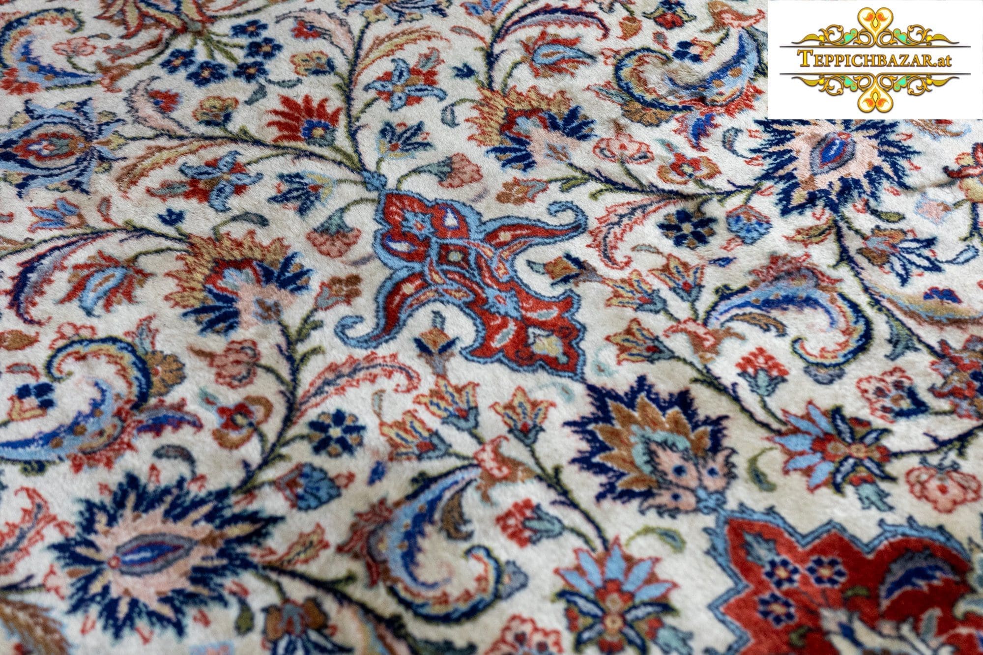 Orientteppich Sarough 310x200cm Wolle handgeknüpft