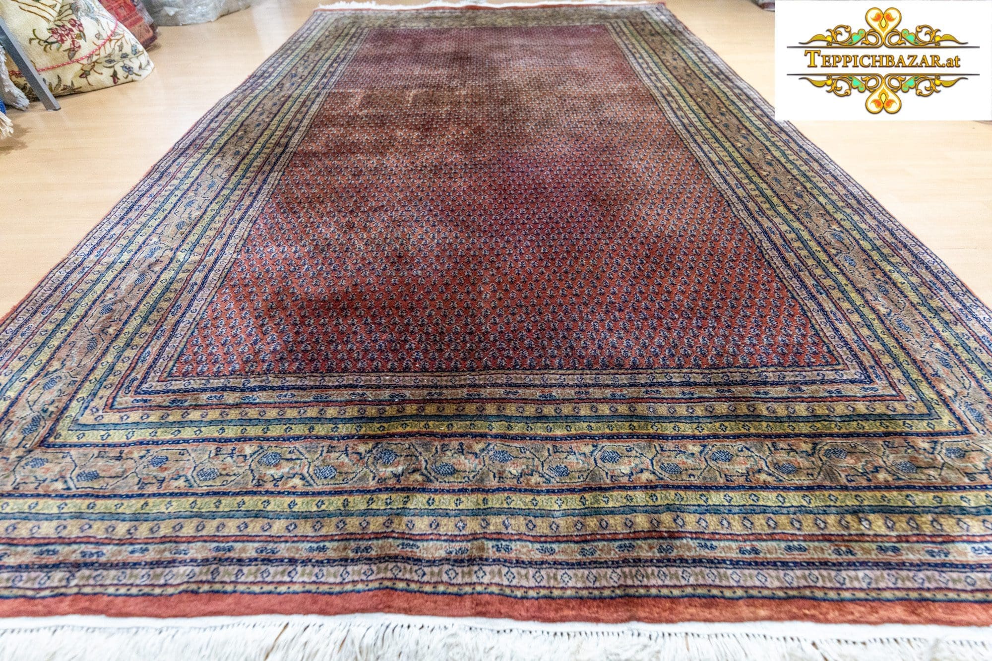 Orientteppich Sarough 295x195cm Wolle handgeknüpft
