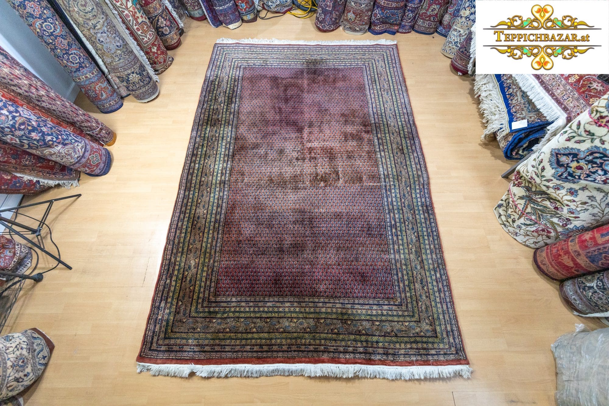 Orientteppich Sarough 295x195cm Wolle handgeknüpft