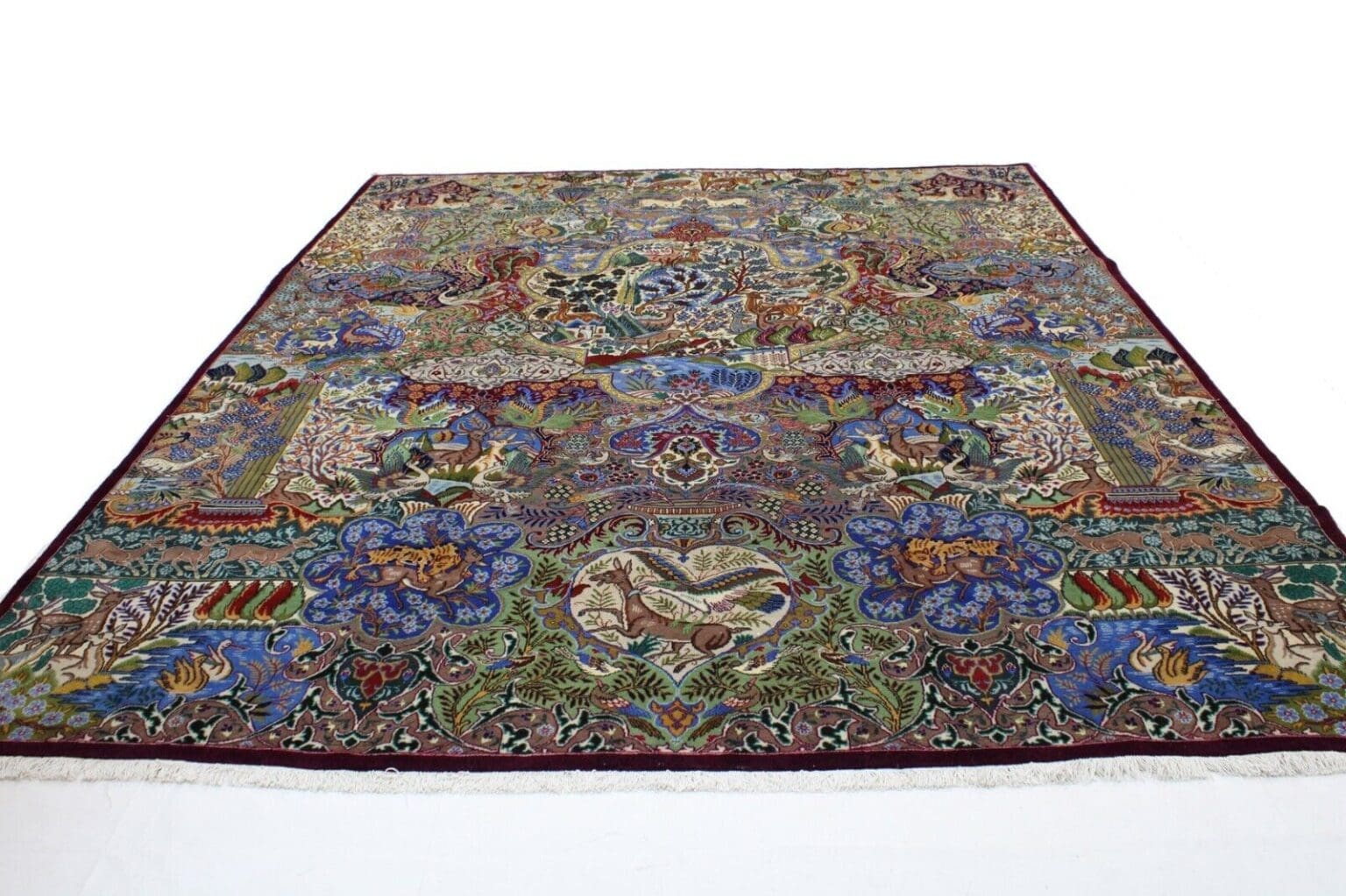 originaler-perserteppich-kashmar-393-x-300-cm-nr-214-in-hervorragendem-2 Perserteppich Kashmar 393 x 300 cm Wolle handgeknüpft