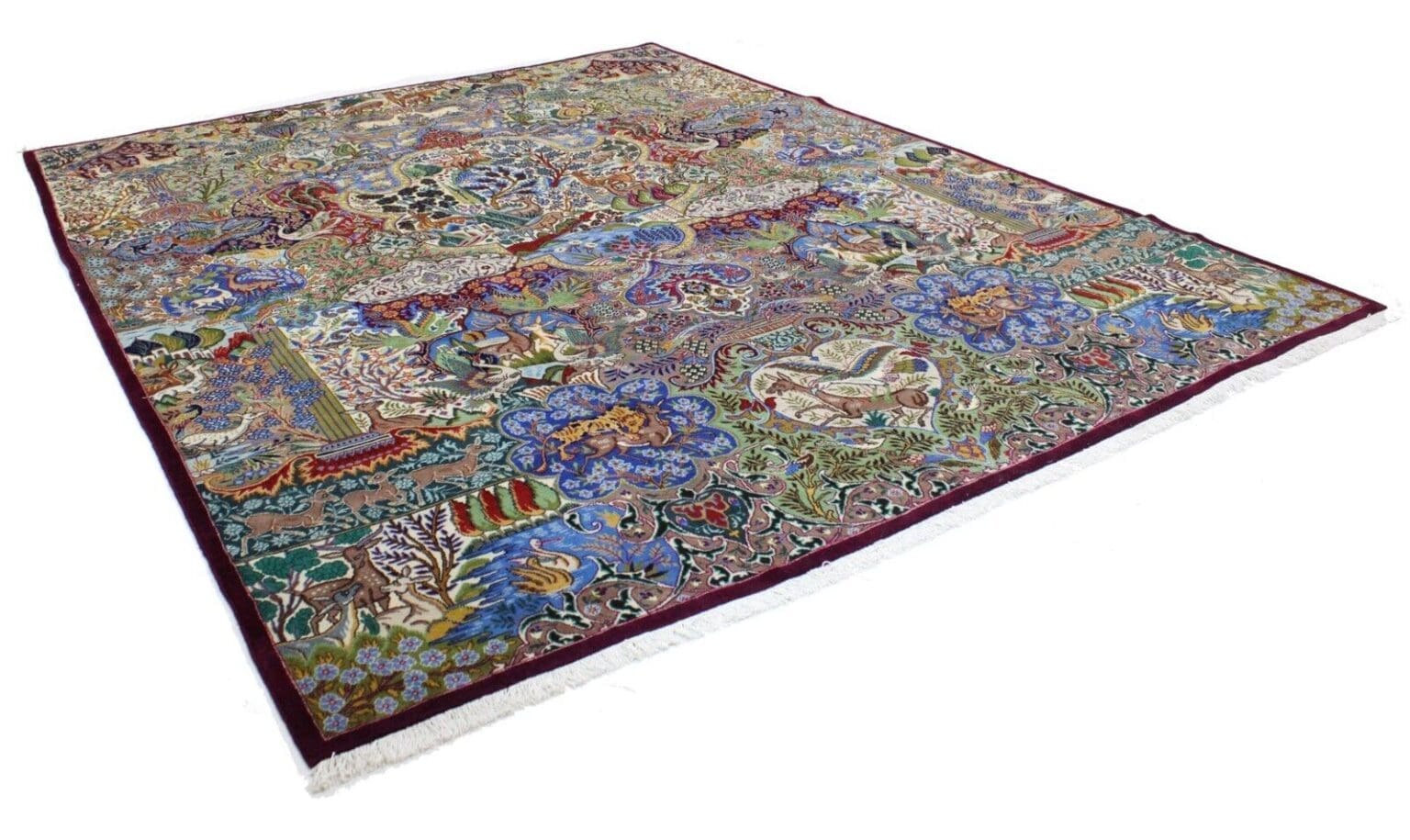 originaler-perserteppich-kashmar-393-x-300-cm-nr-214-in-hervorragendem-3 Perserteppich Kashmar 393 x 300 cm Wolle handgeknüpft