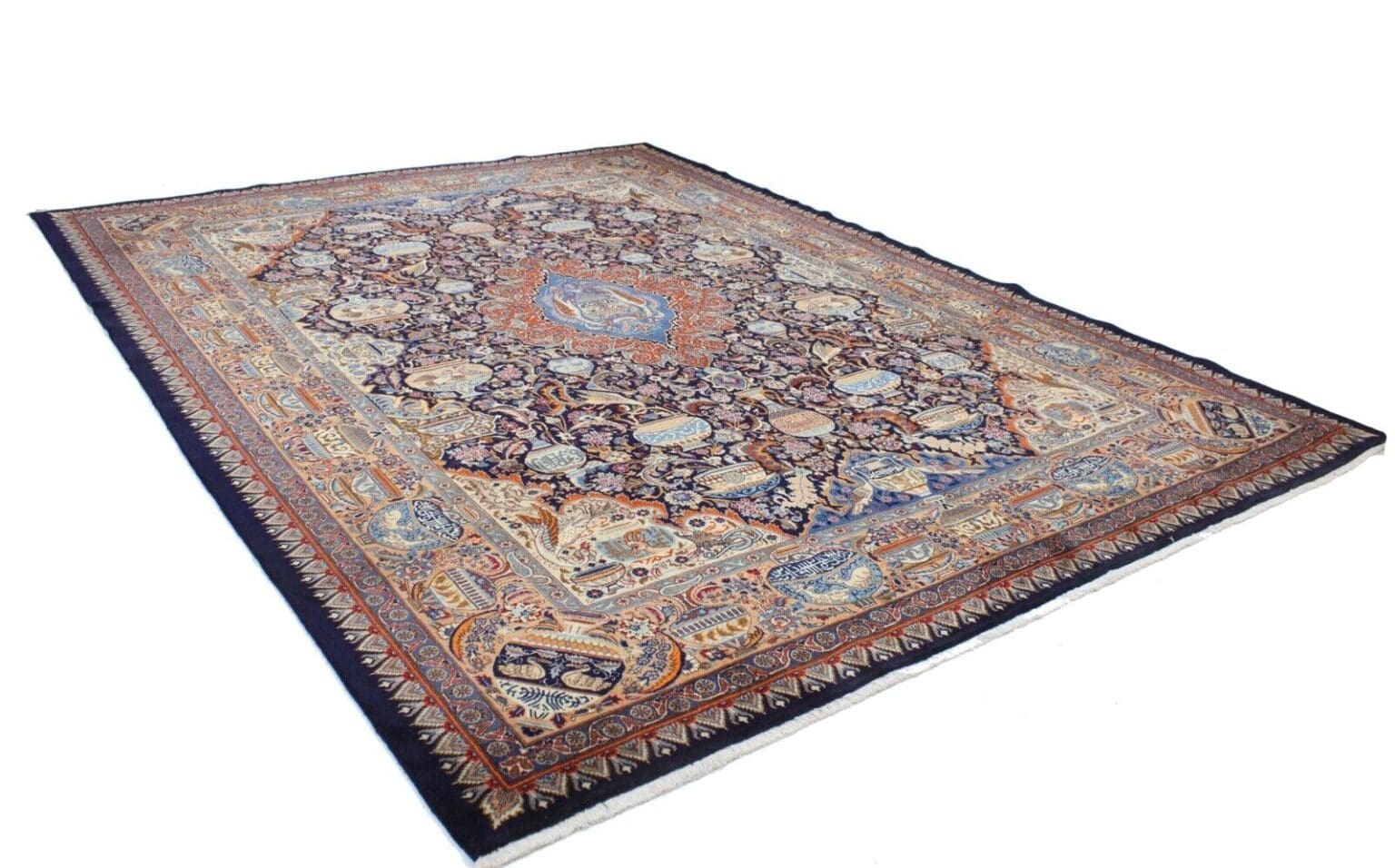 Perserteppich Kashmar 400 x 296 cm Wolle handgeknüpft