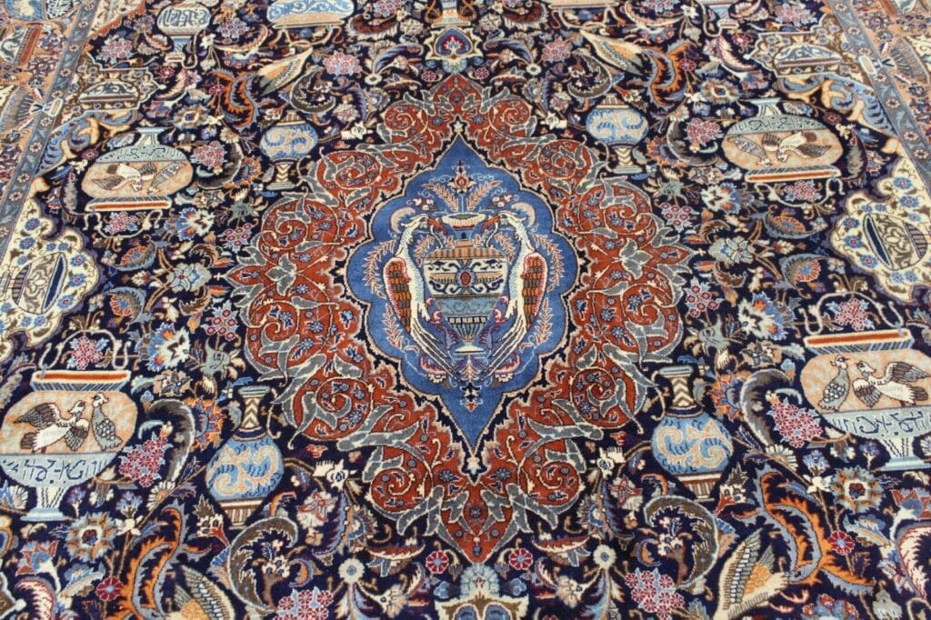 Perserteppich Kashmar 400 x 296 cm Wolle handgeknüpft